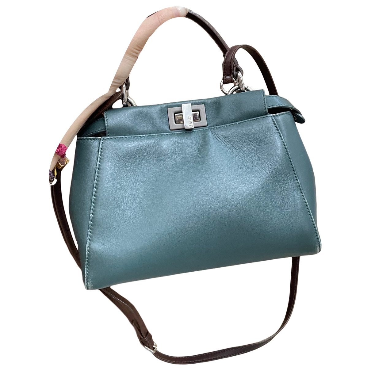 Peekaboo leather handbag
