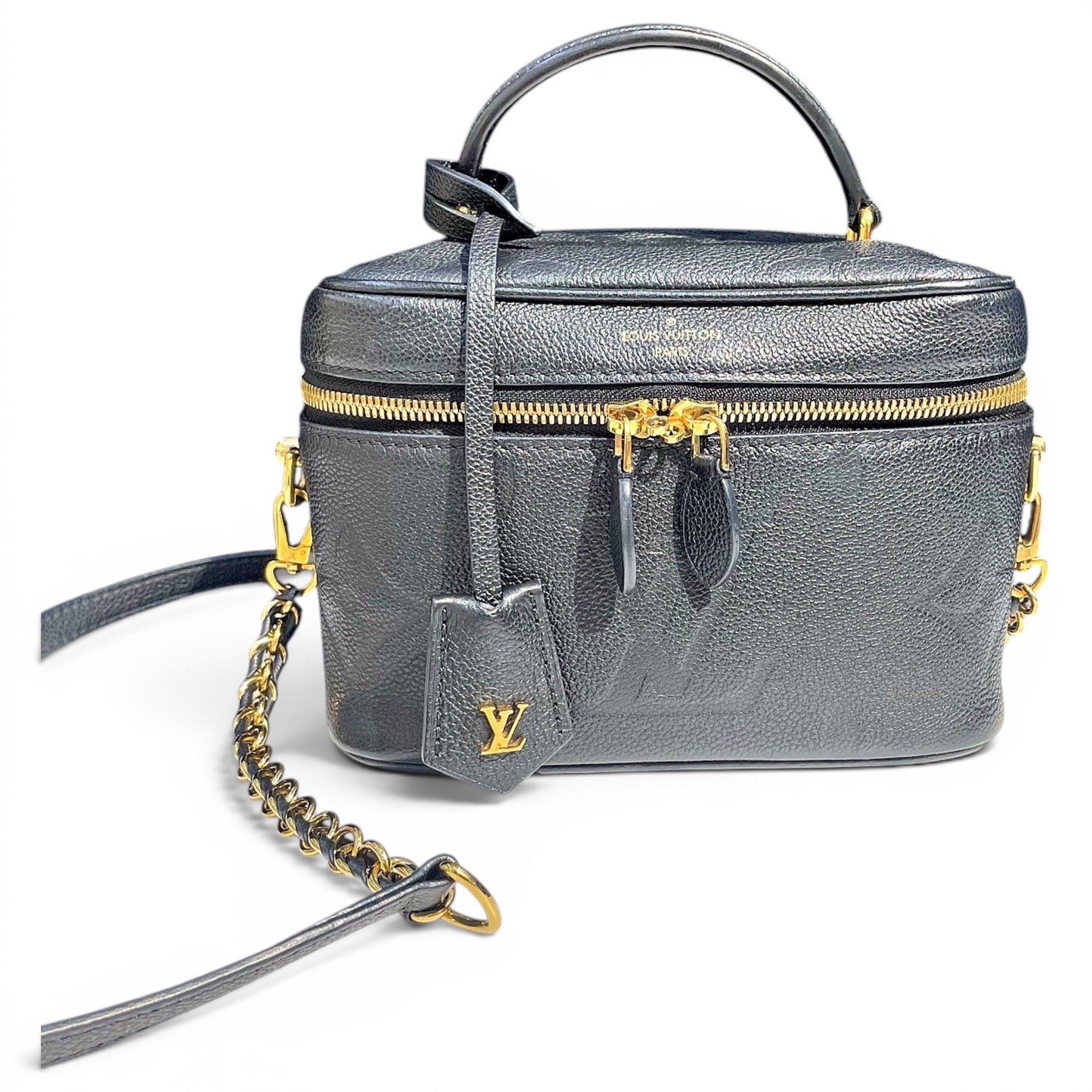 Vanity leather handbag