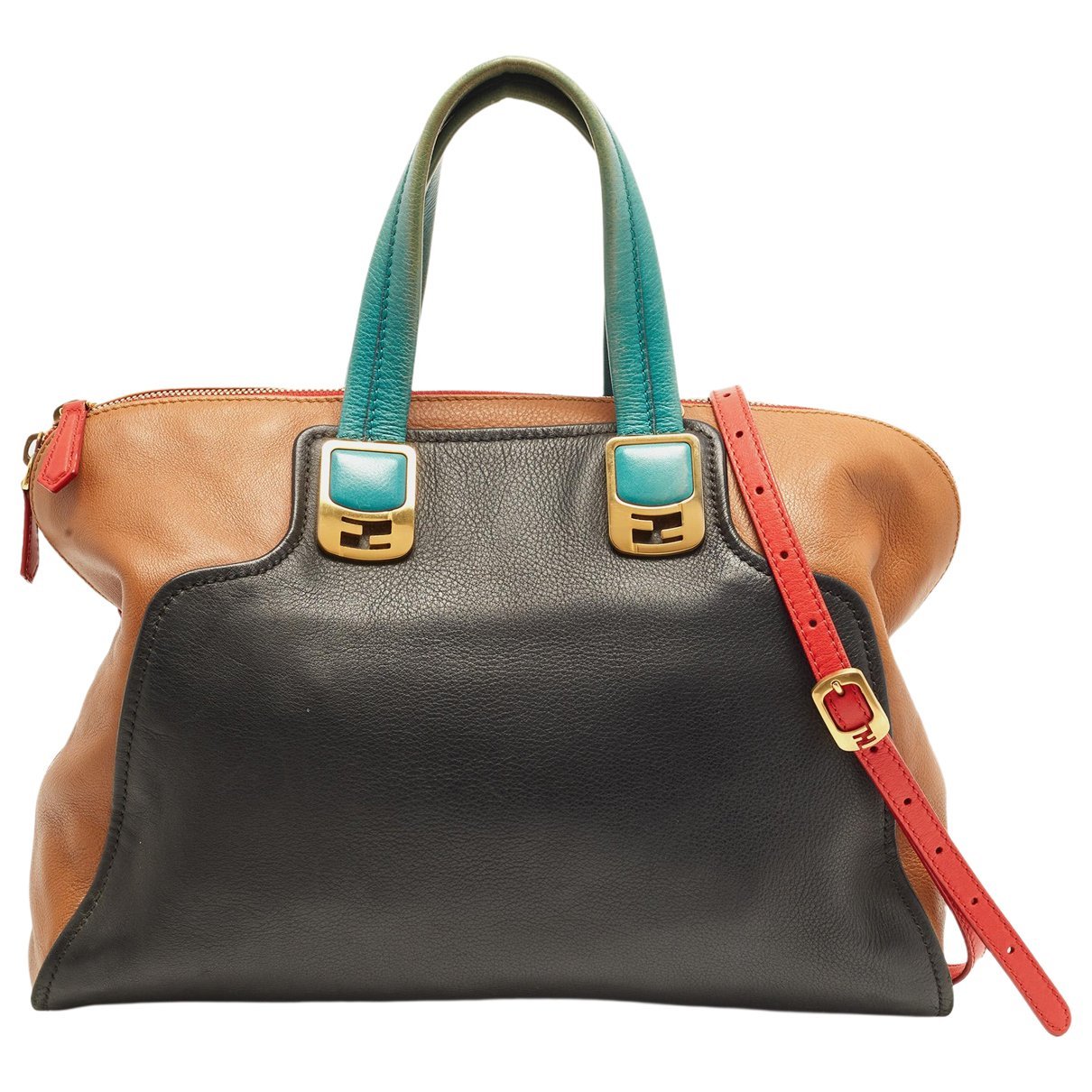Chameleon leather satchel