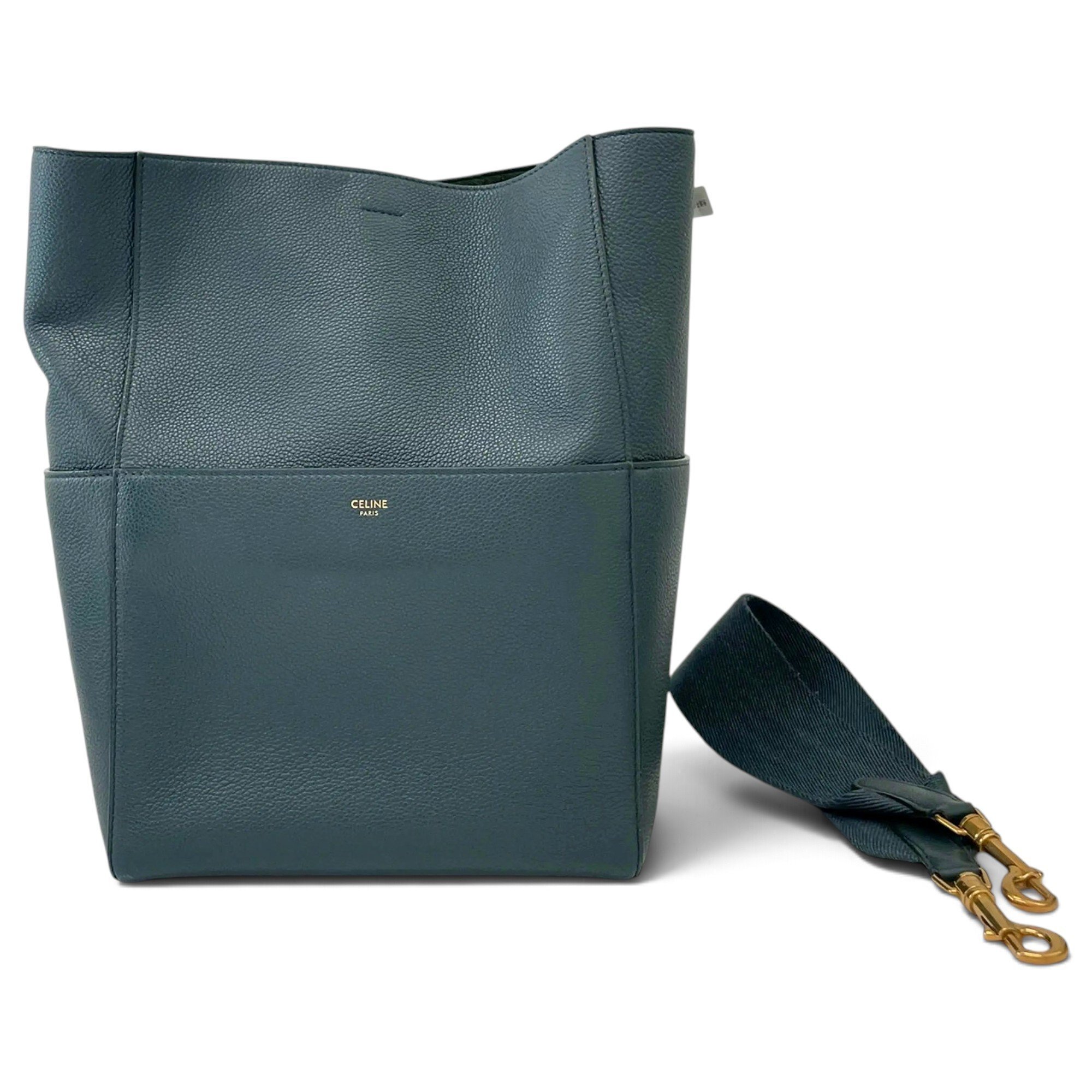 Seau Sangle leather handbag