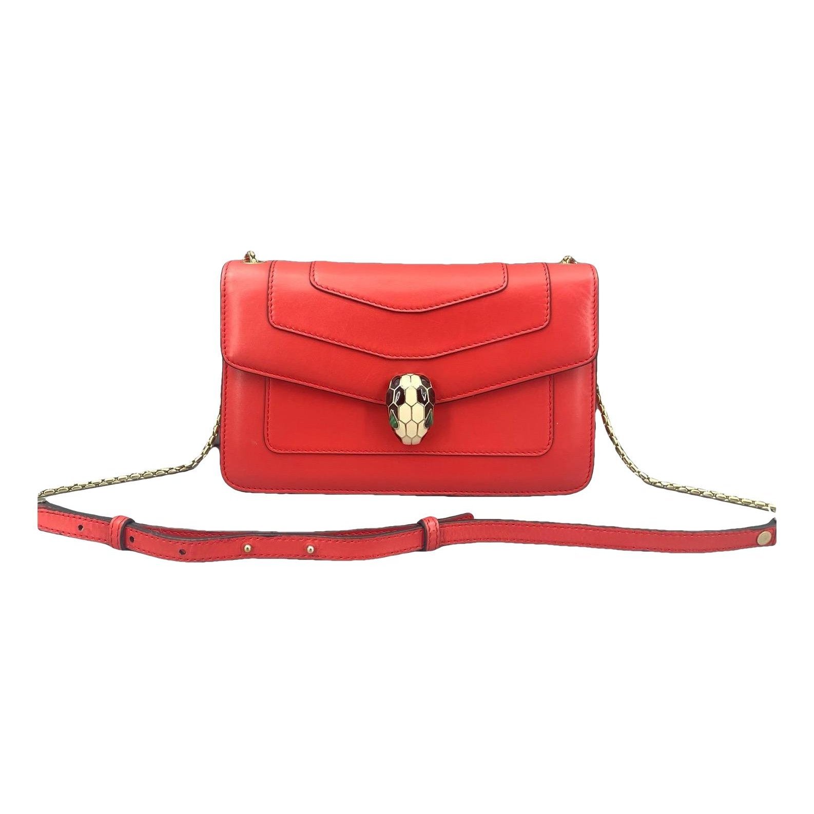 Serpenti leather handbag