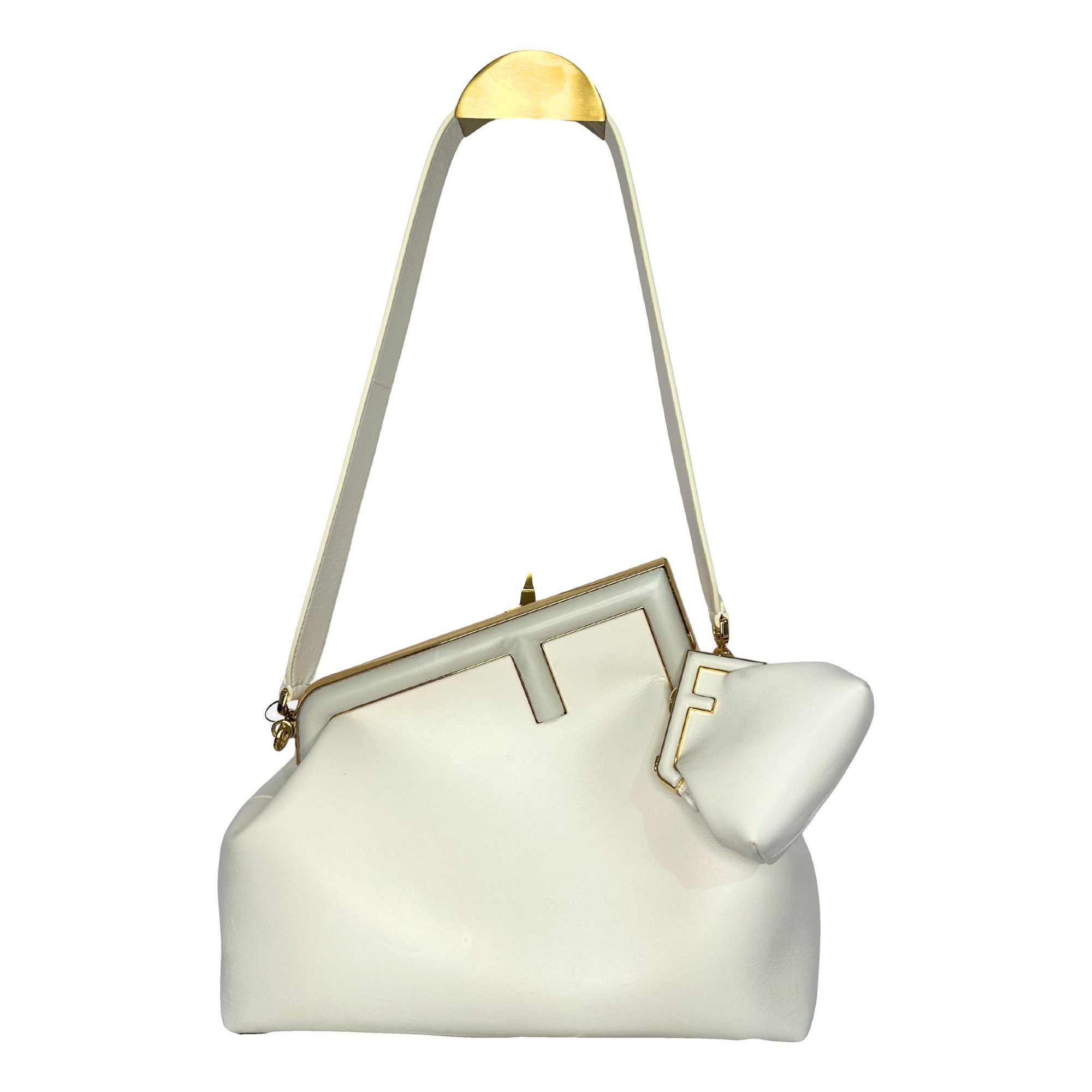 First leather handbag