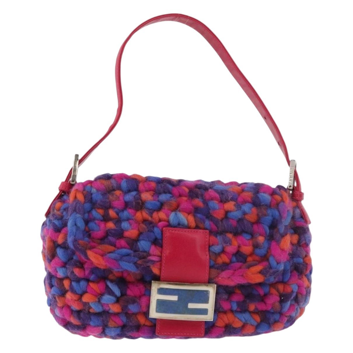 Fendi Mamma Baguette wool handbag