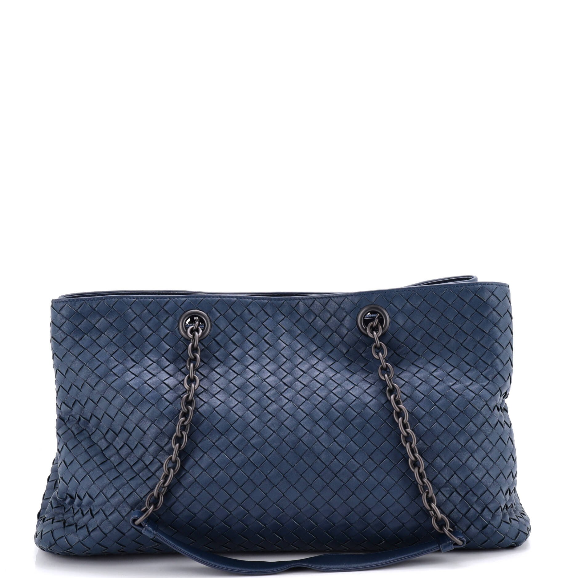 Double Chain Tote Intrecciato Nappa Large
