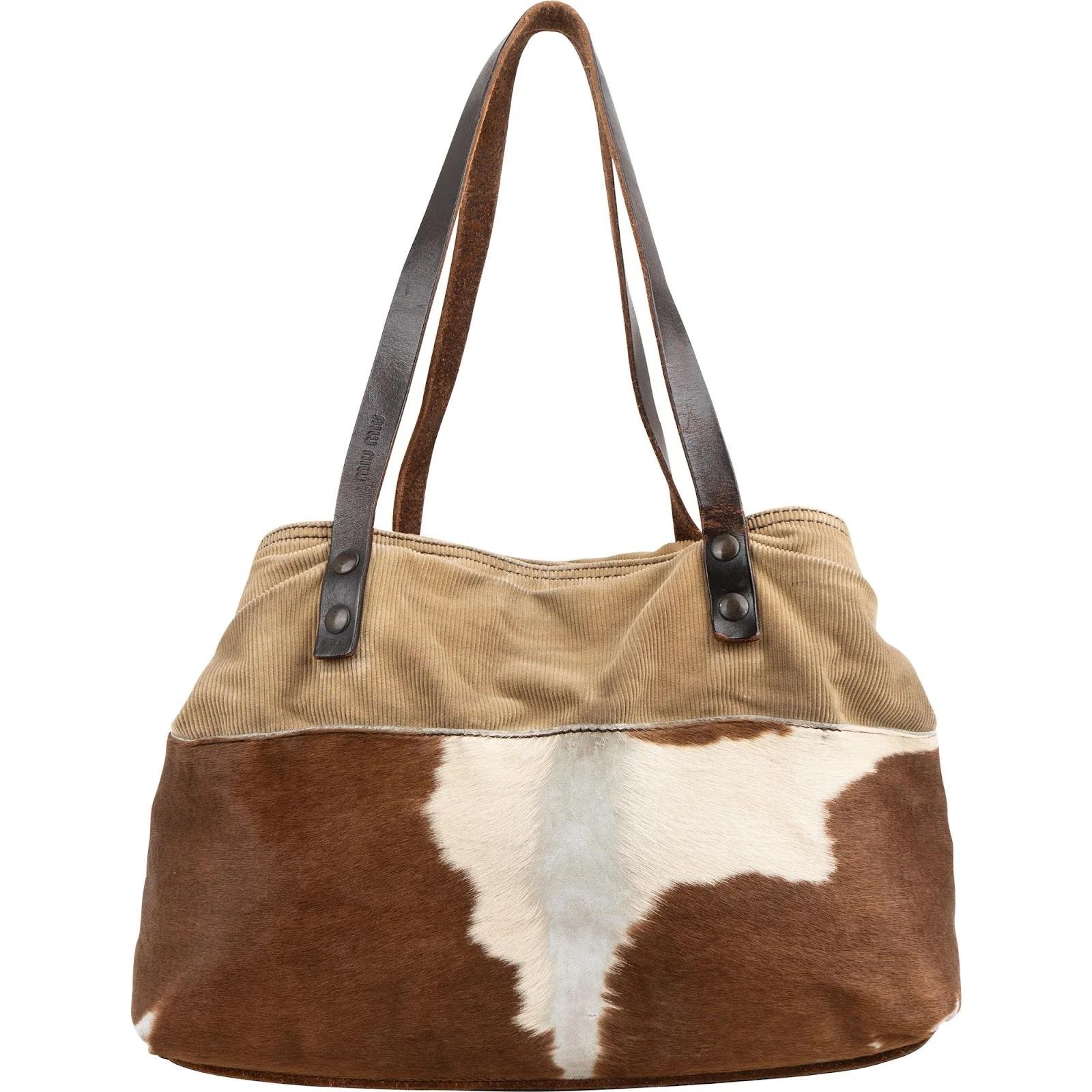 Miu Miu Madras pony-style calfskin handbag