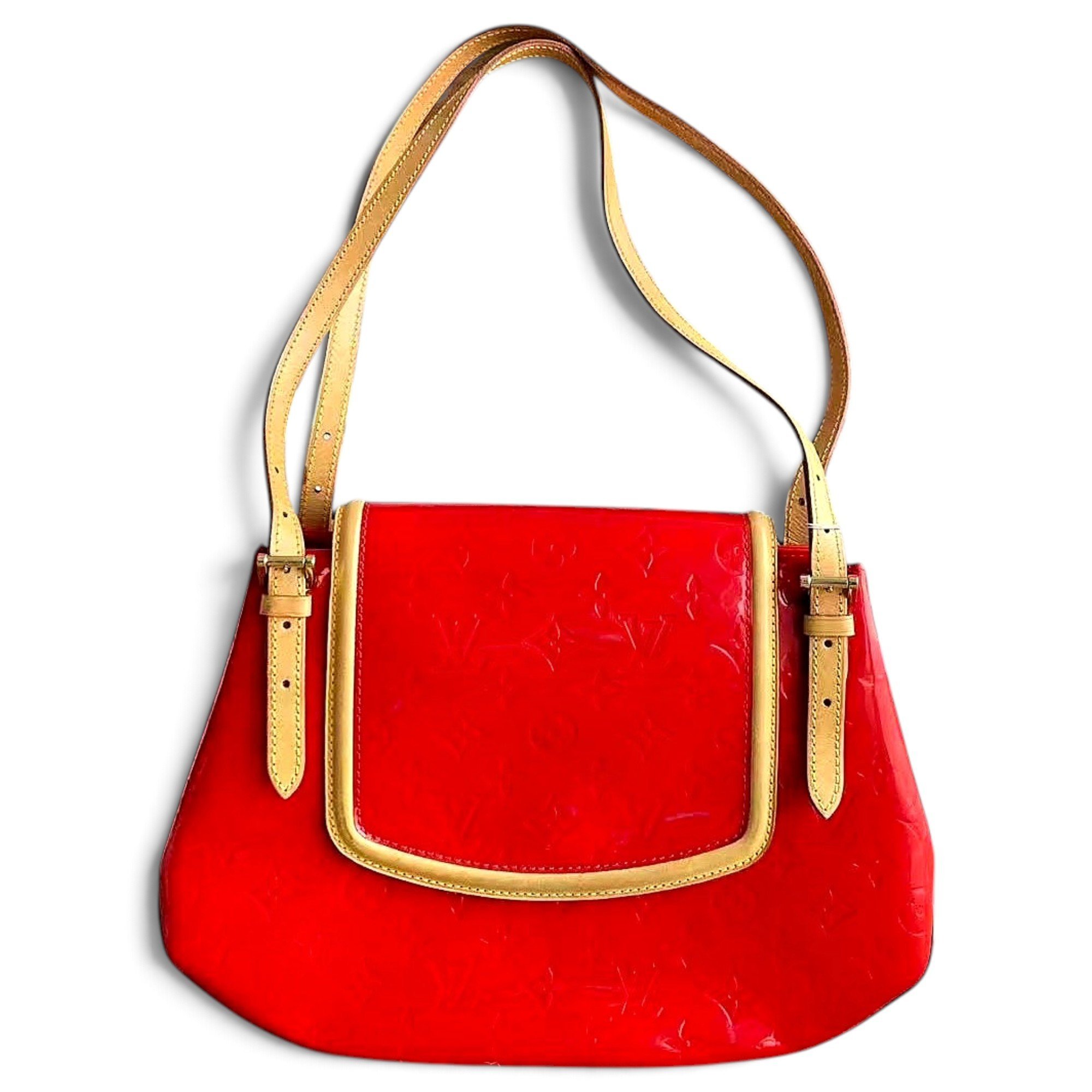 Patent leather handbag
