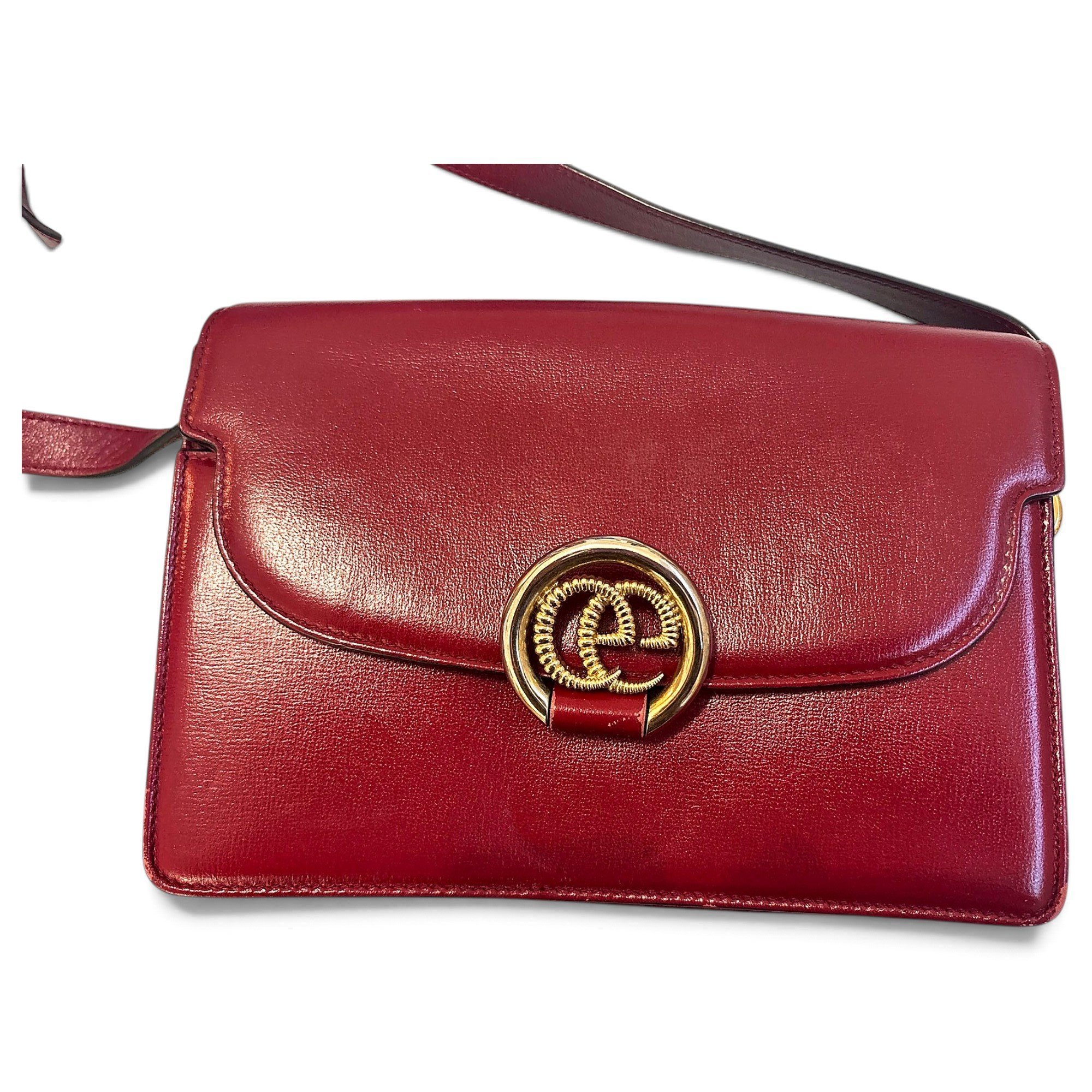 GG Ring leather handbag