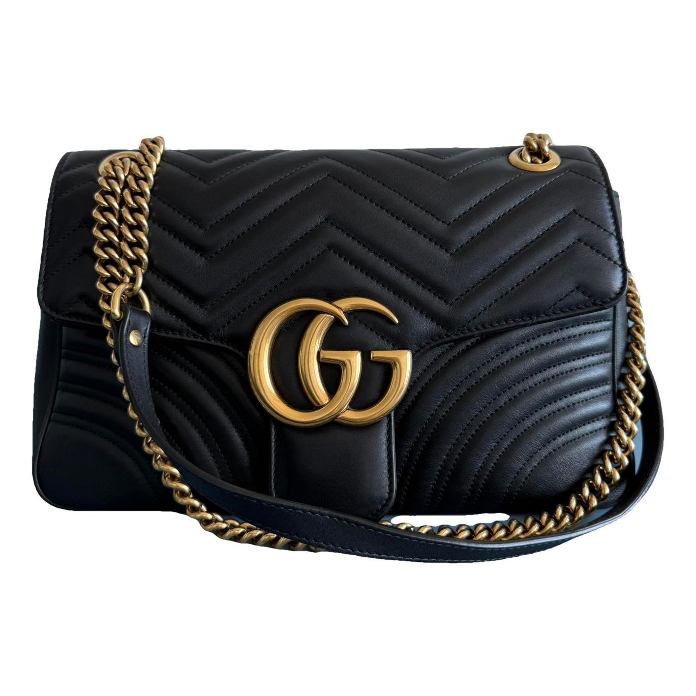 GG Marmont Flap leather crossbody bag