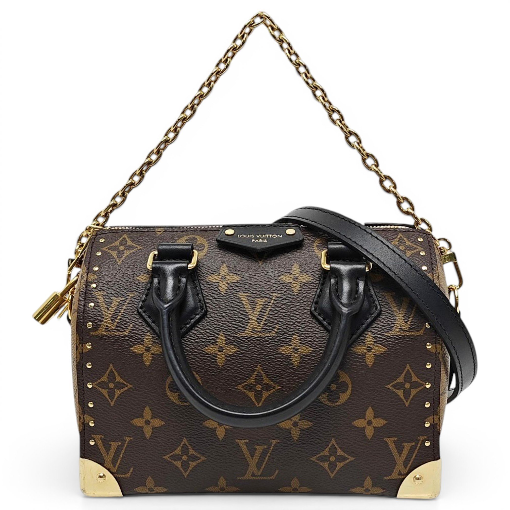 Speedy time trunk leather handbag