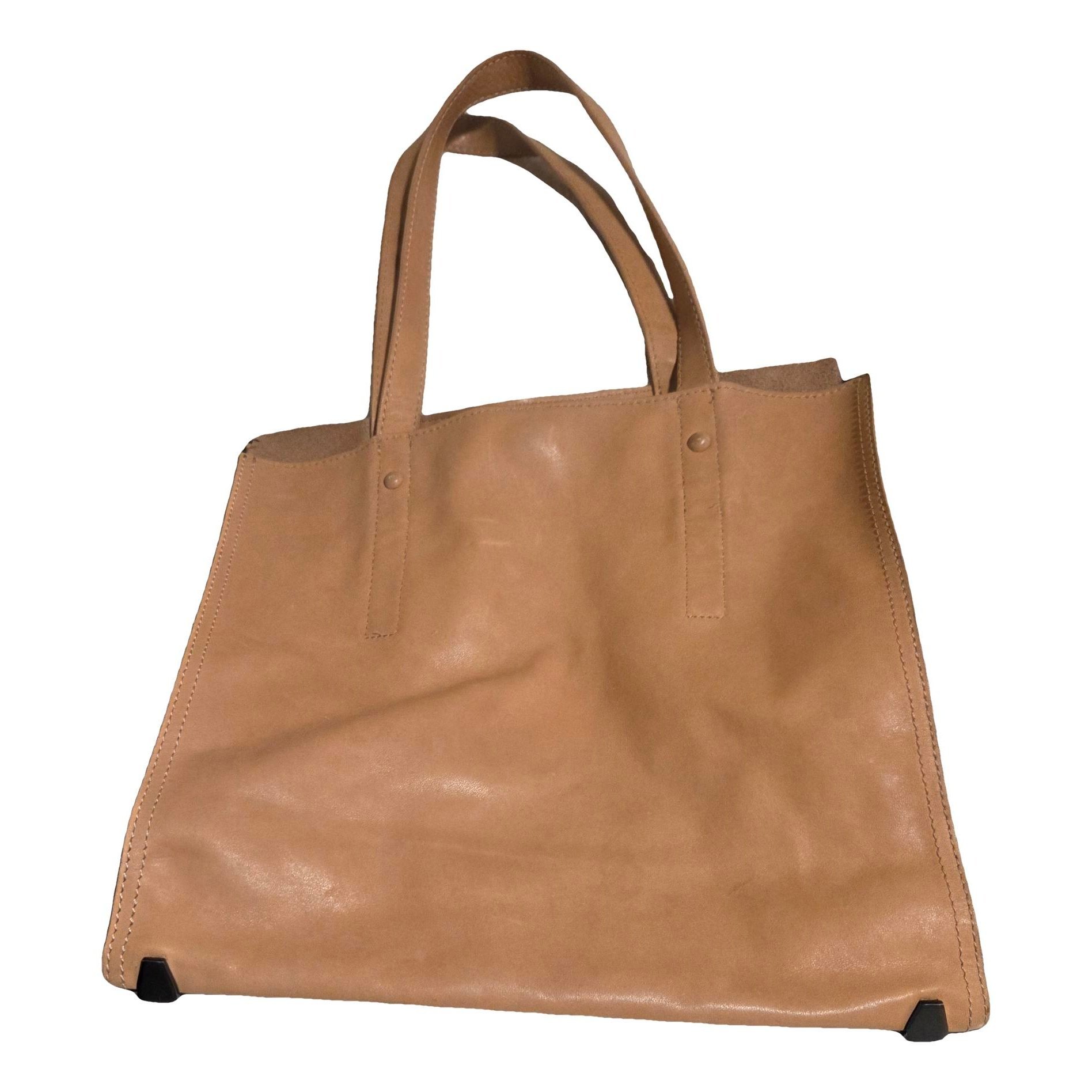 Leather tote