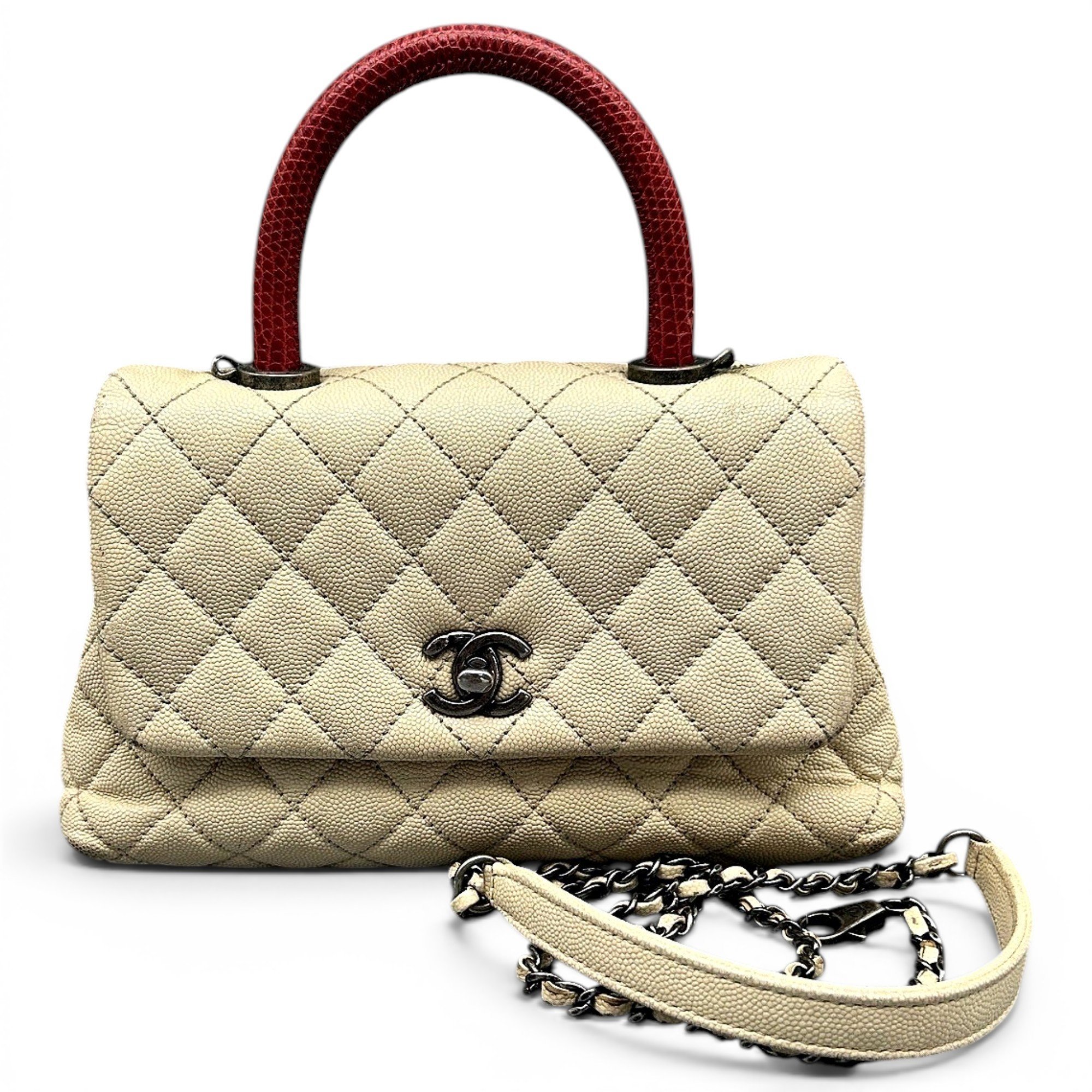 Coco Handle leather handbag