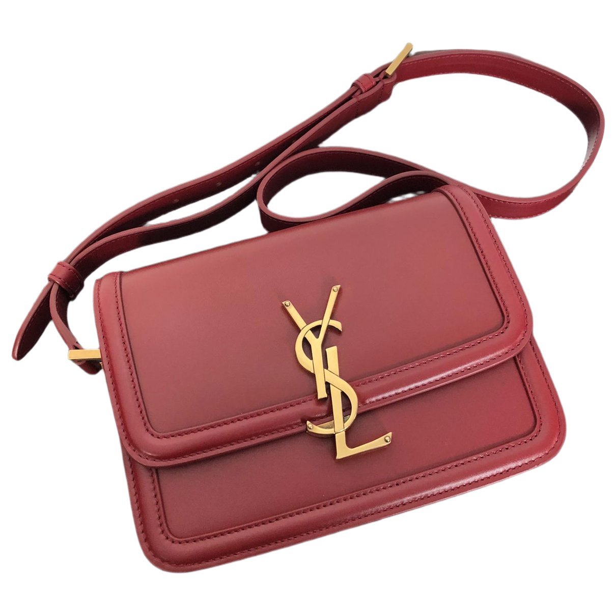 Solférino leather handbag