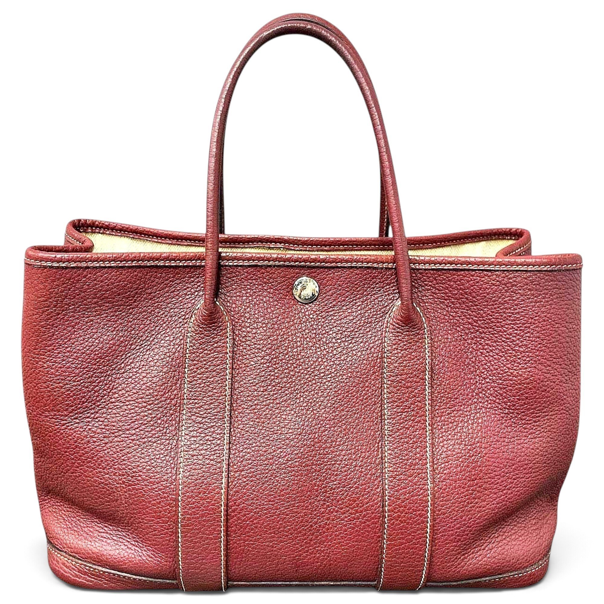 Garden Party leather handbag