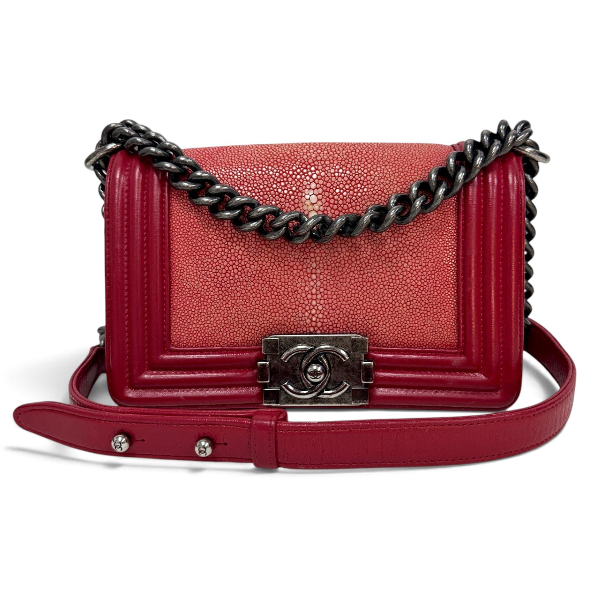Boy leather crossbody bag