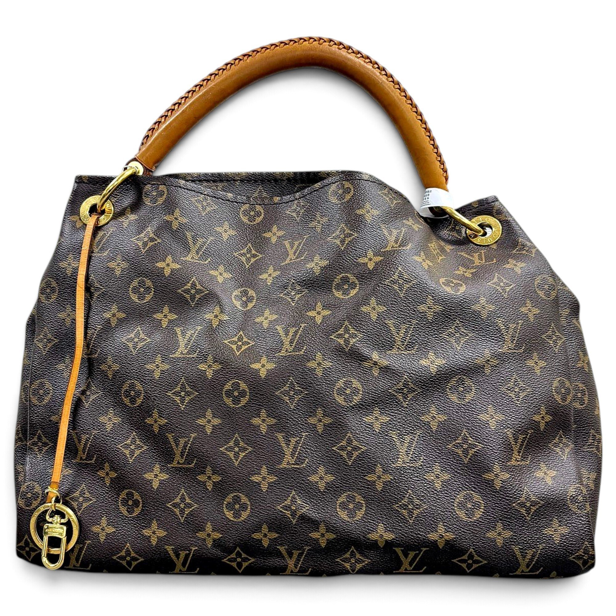Artsy leather handbag