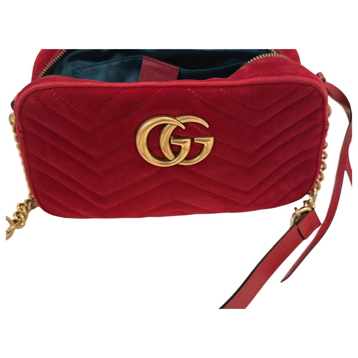Marmont velvet clutch bag