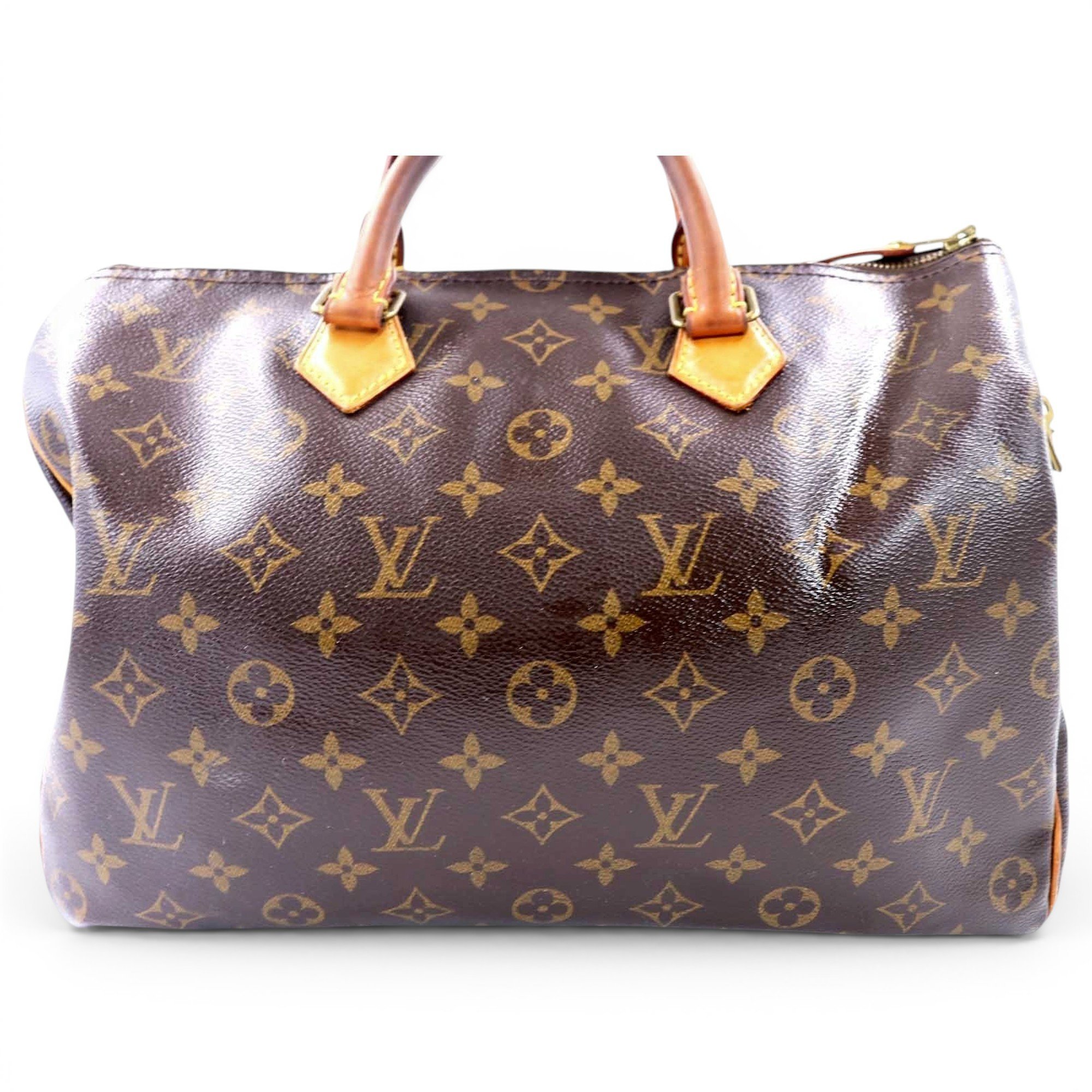 Speedy leather handbag
