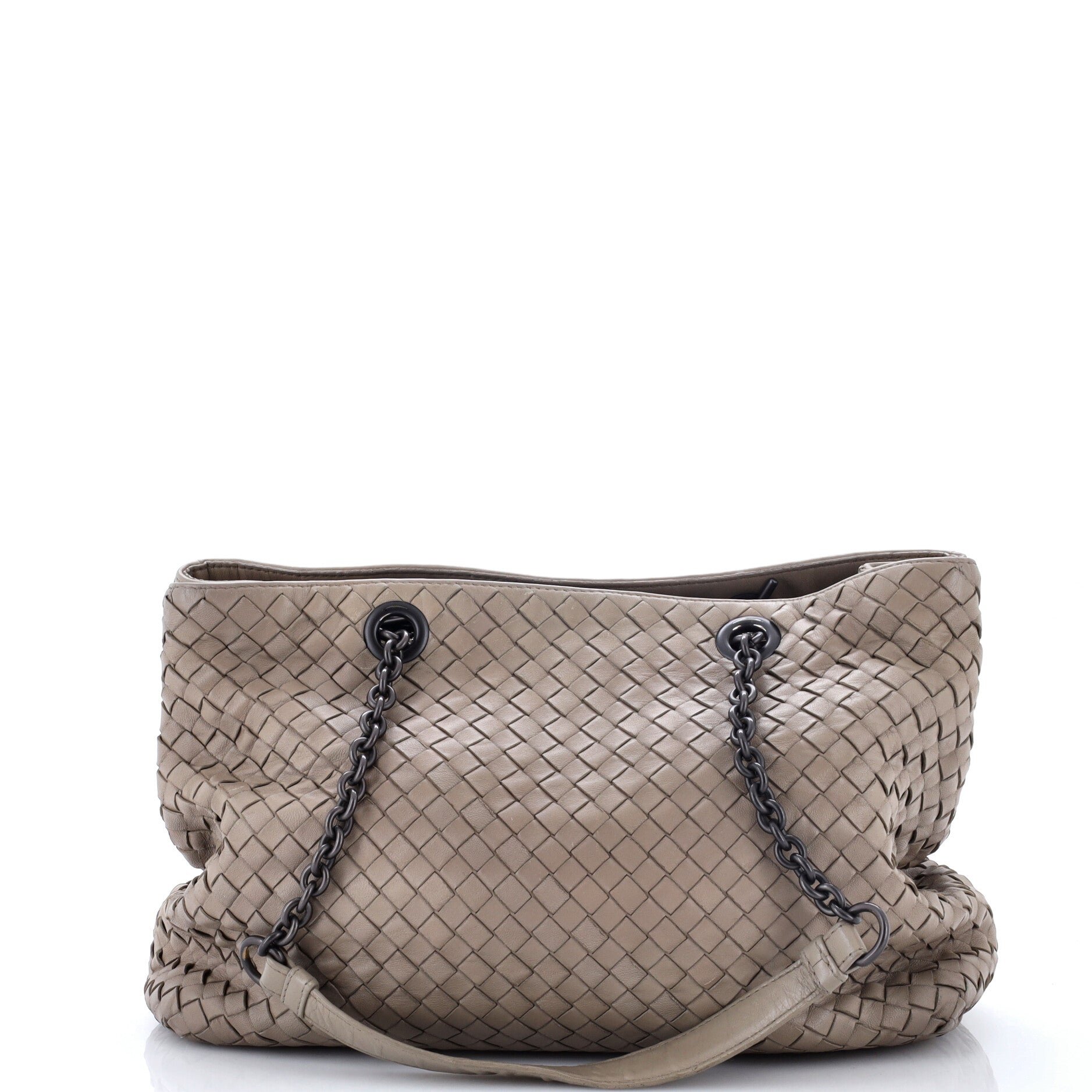Double Chain Tote Intrecciato Nappa Medium