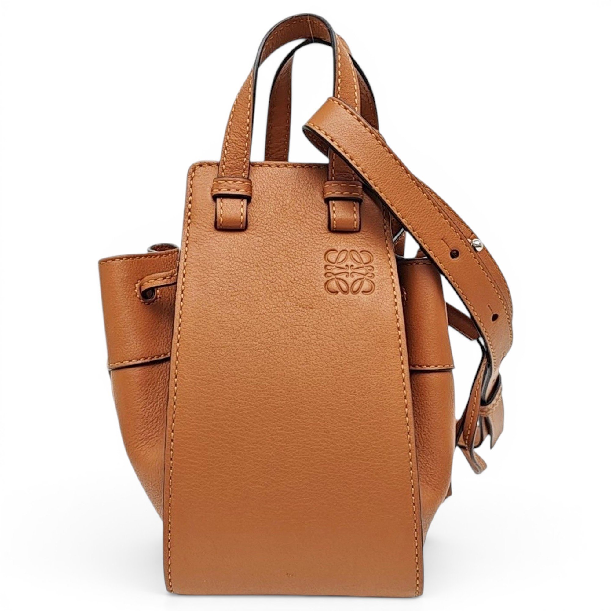 Hammock leather handbag