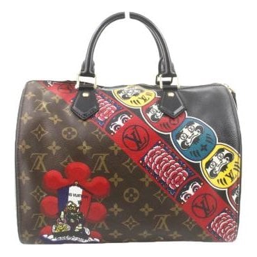 Speedy leather handbag