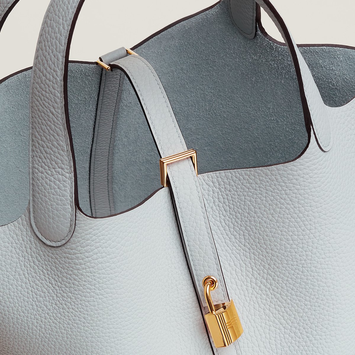 Bleu Pâle Picotin Lock 22 Bag