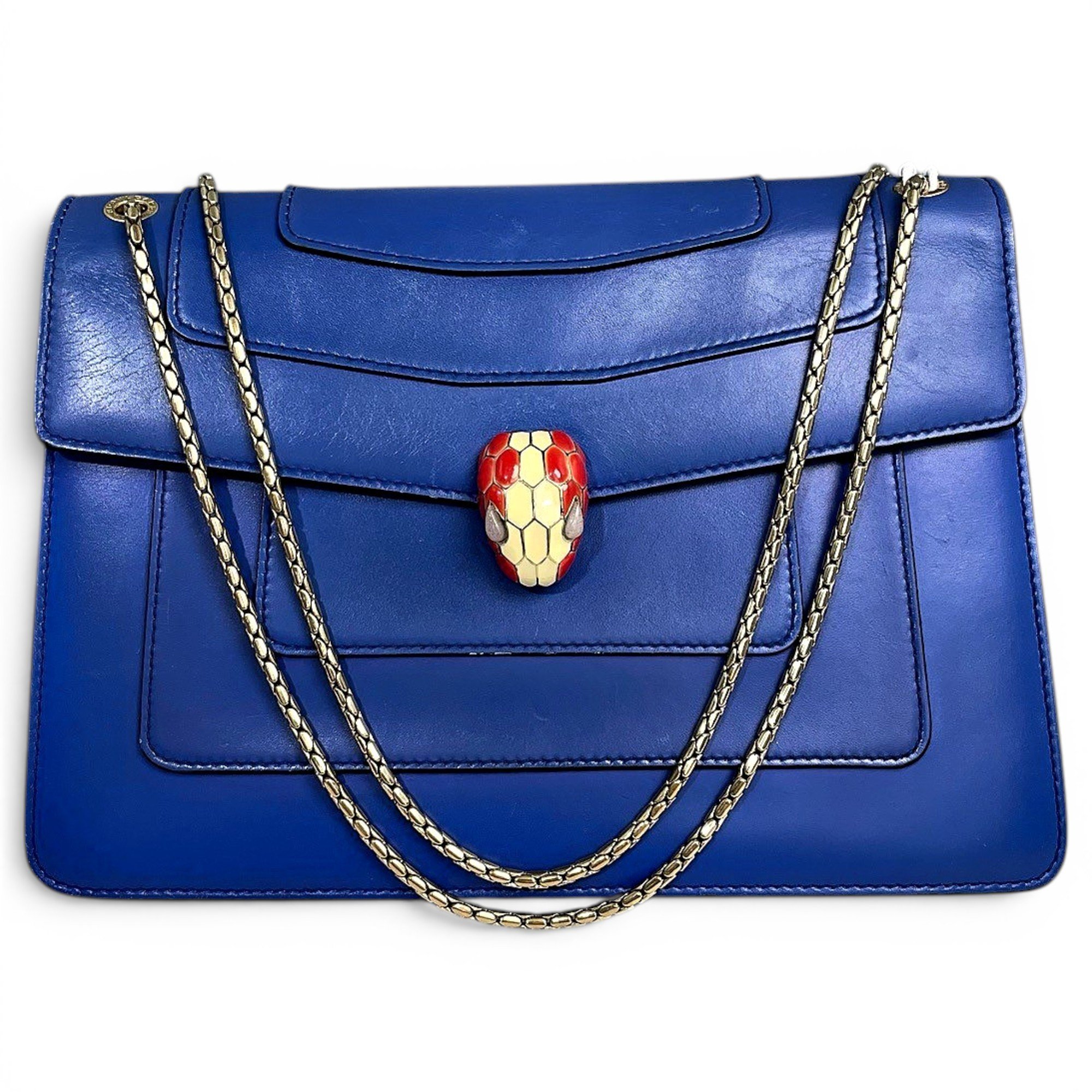 Serpenti leather handbag