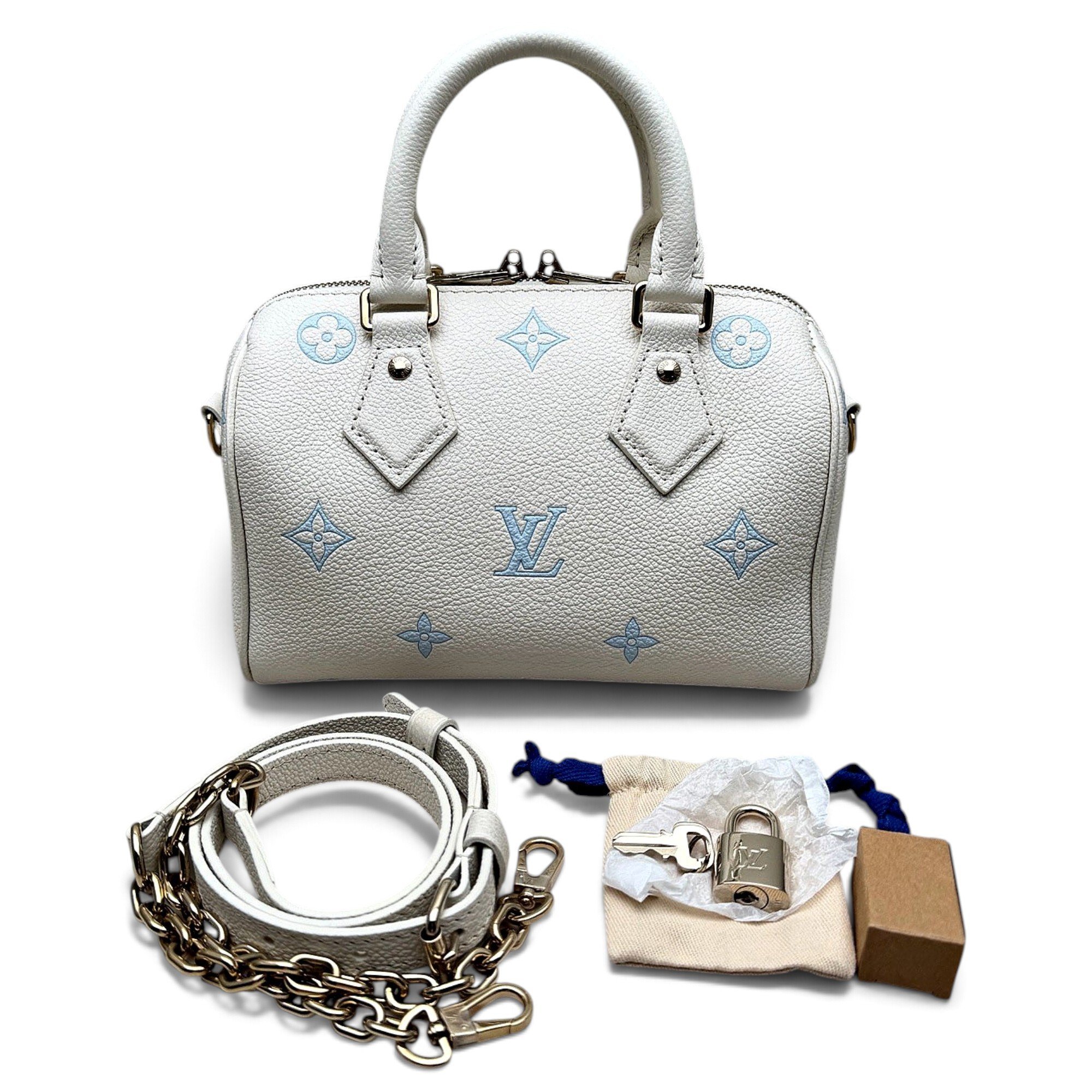 Nano Speedy / Mini HL leather handbag