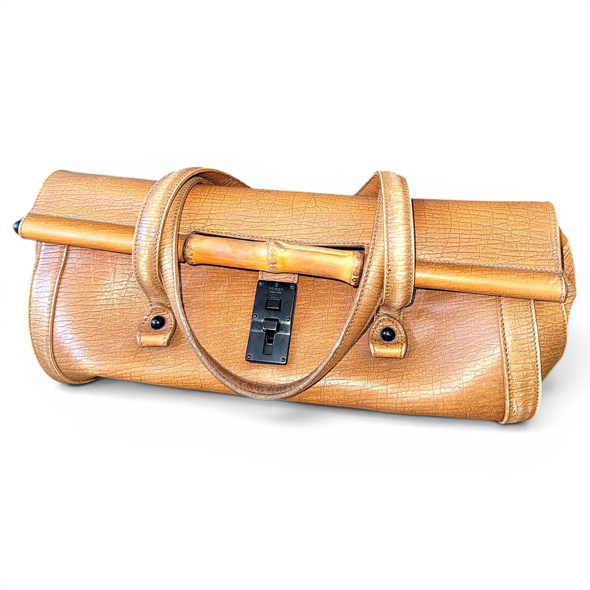 Bamboo Bullet leather handbag