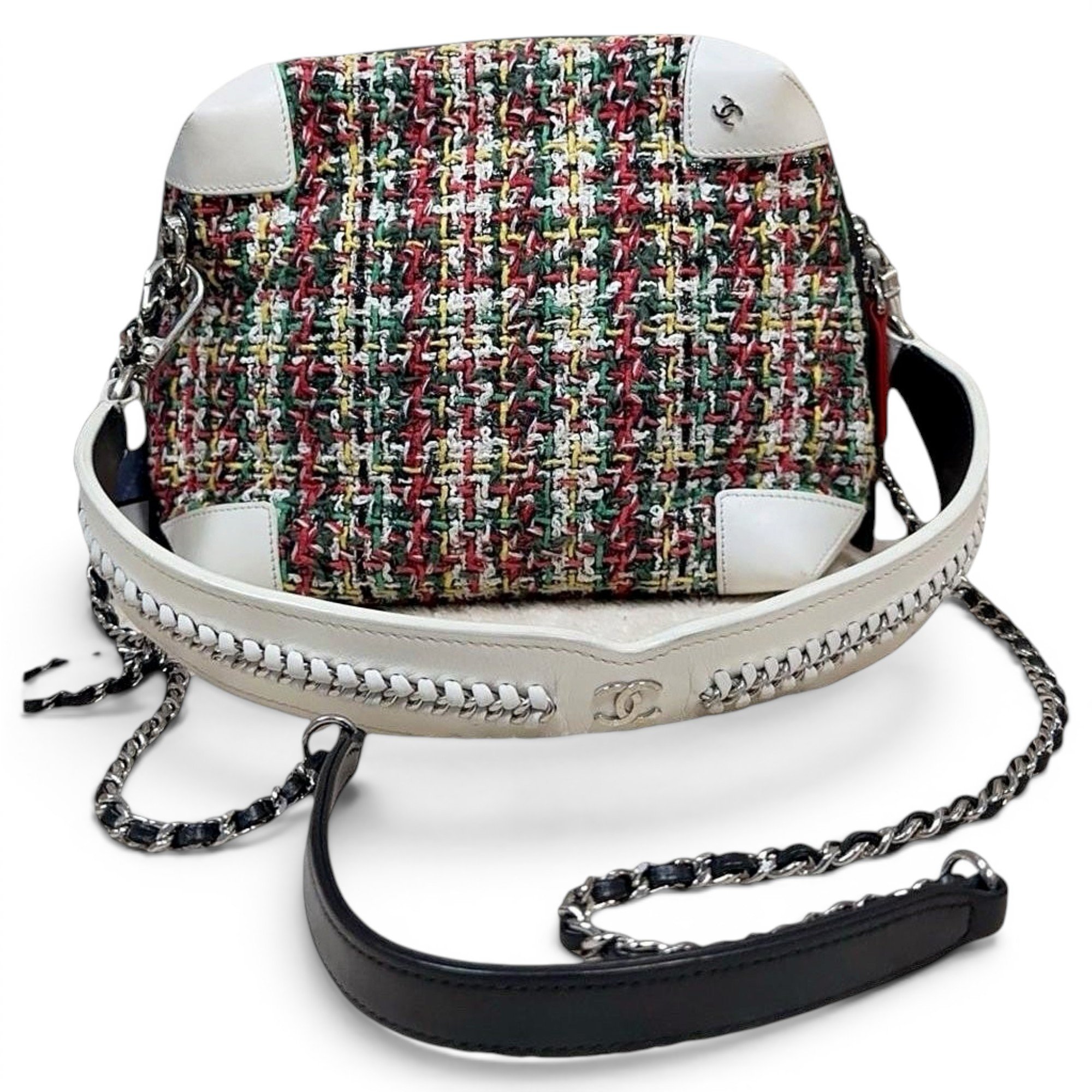 All About Chains tweed bag