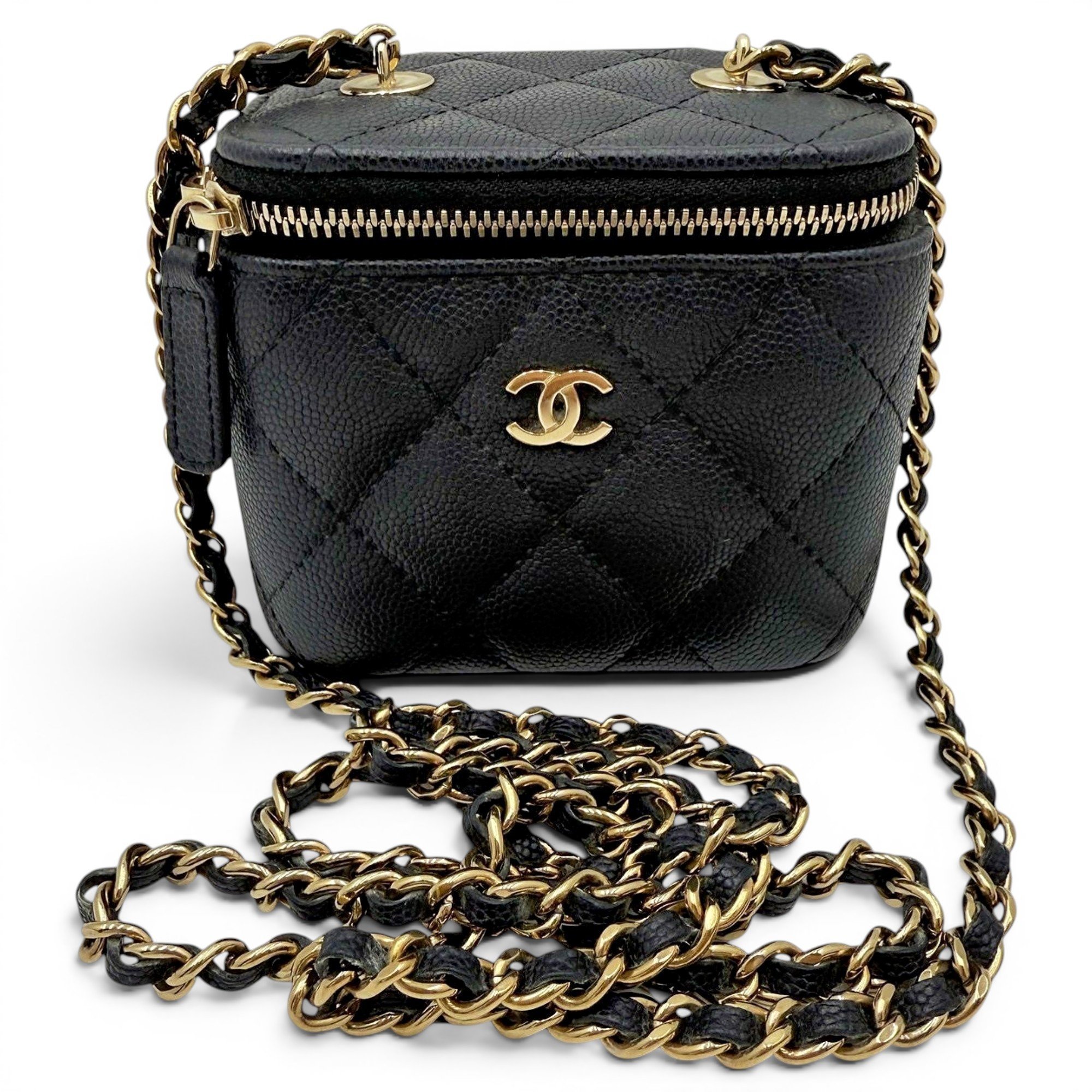 Trendy CC Vanity leather handbag