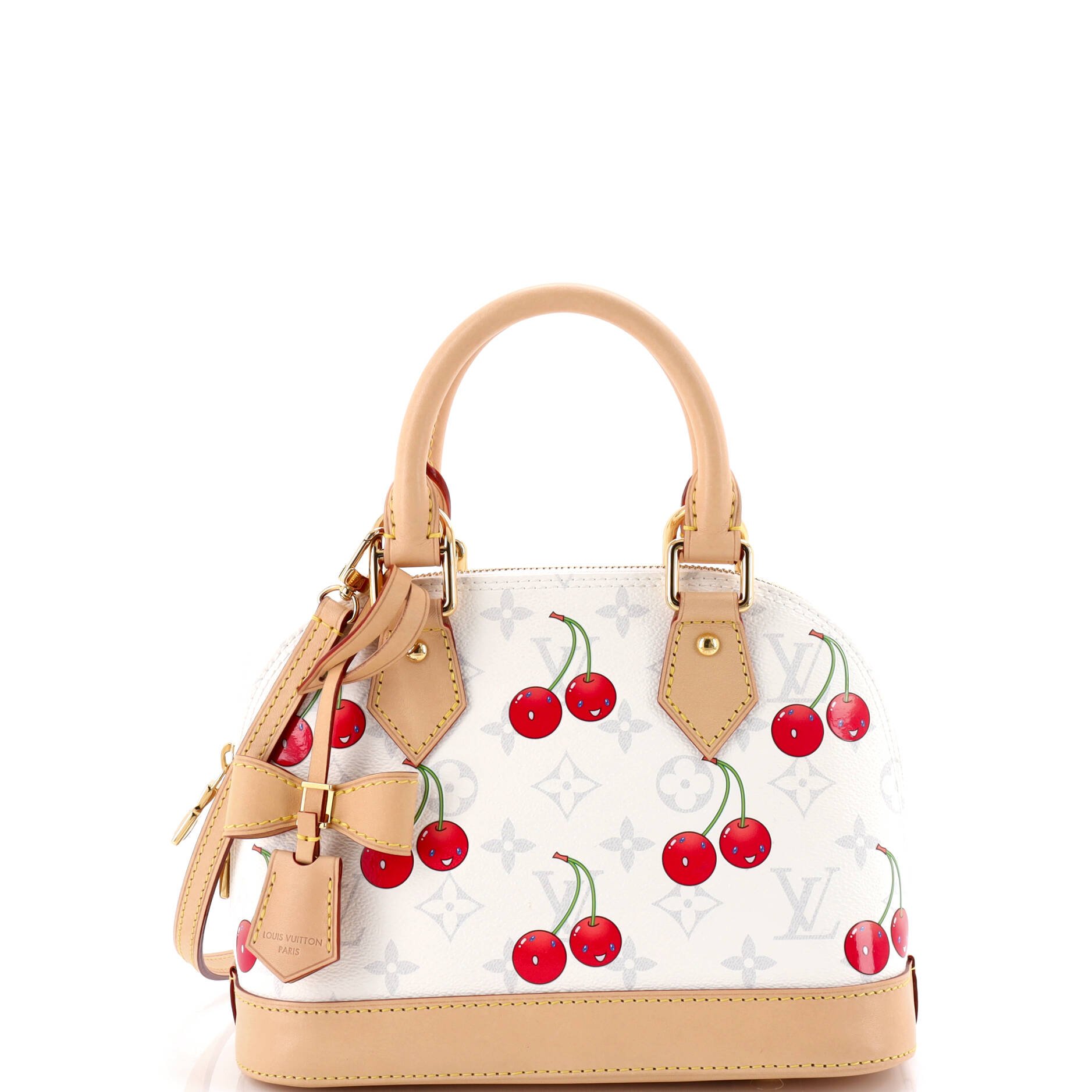 Louis Vuitton x Takashi Murakami Alma Handbag Limited Edition Monogram Cerises BB