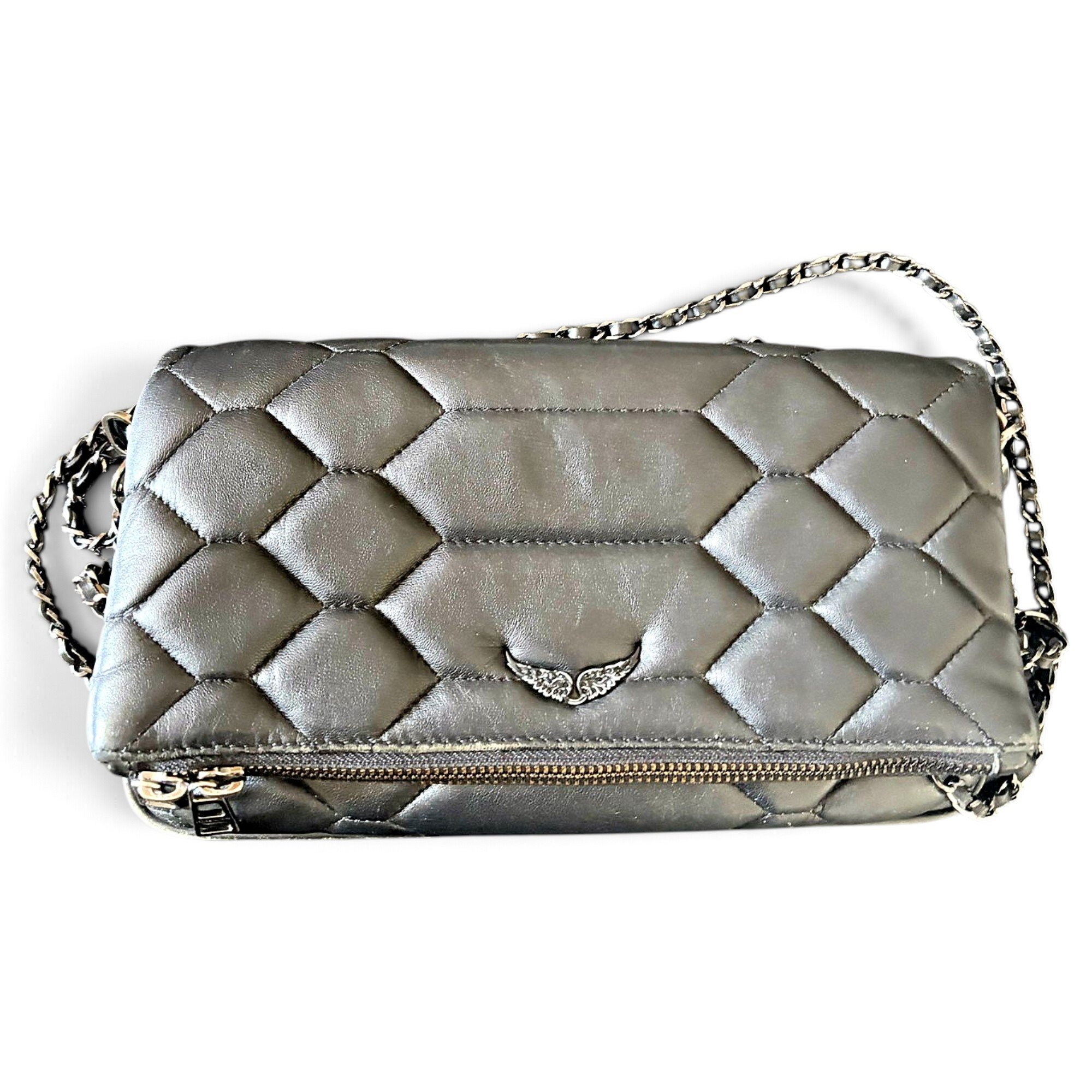 Rock leather crossbody bag