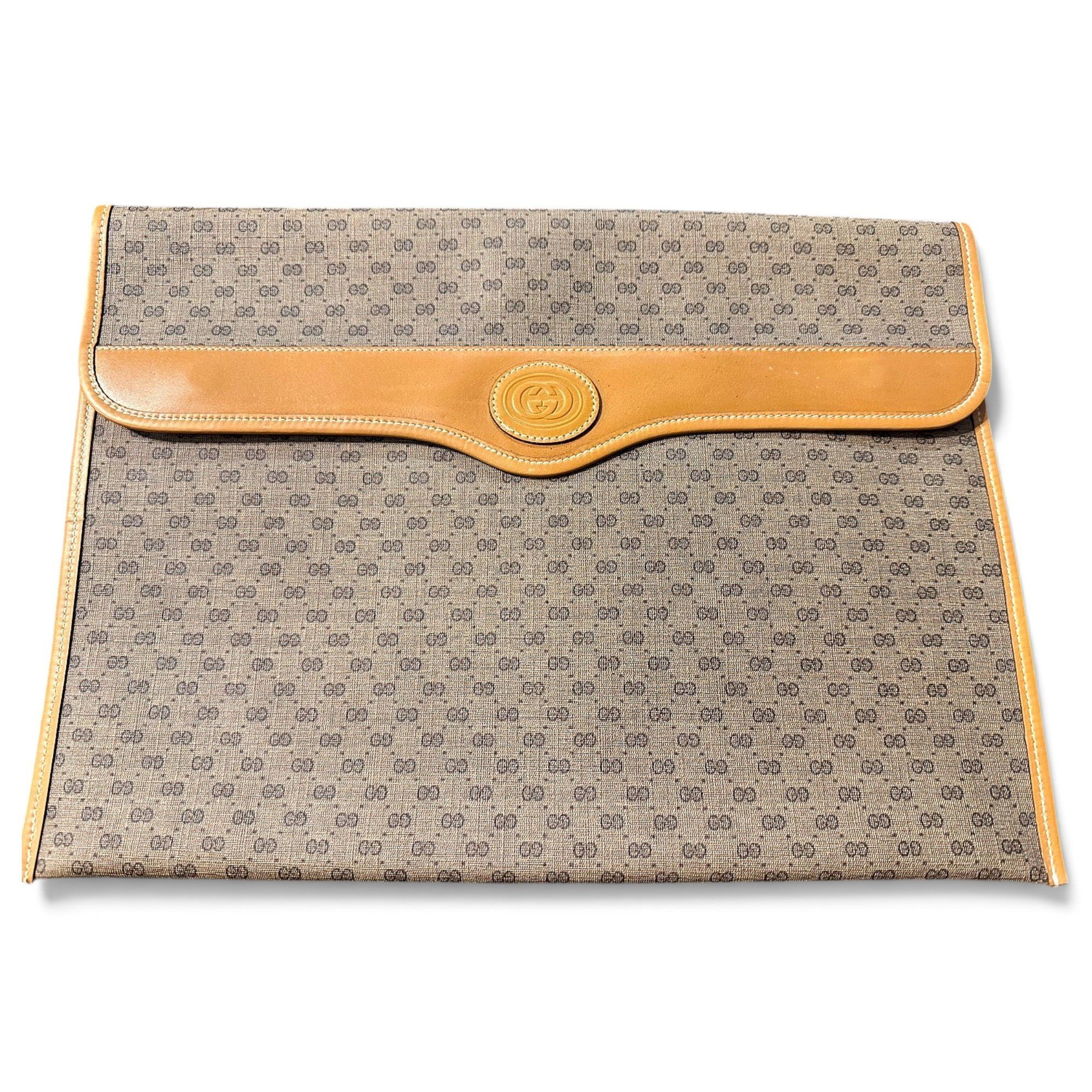 Leather clutch bag