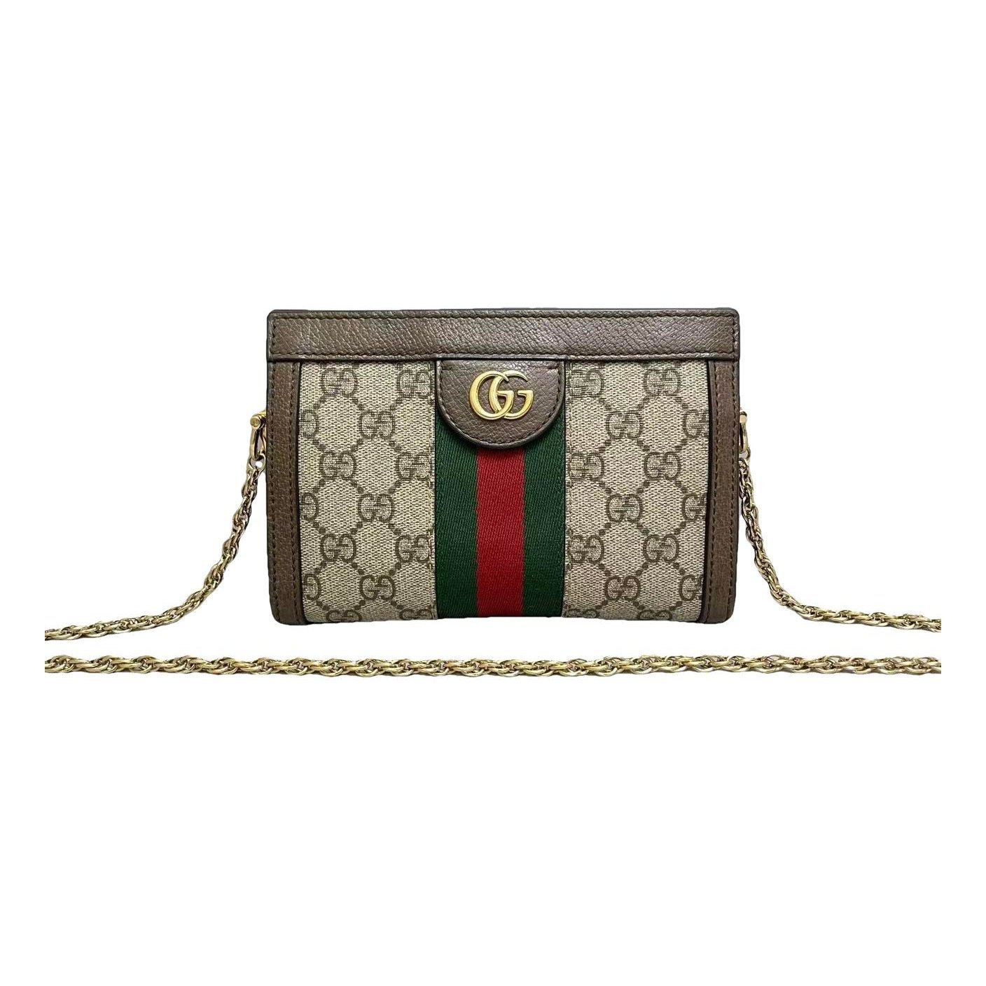 Ophidia Chain leather handbag