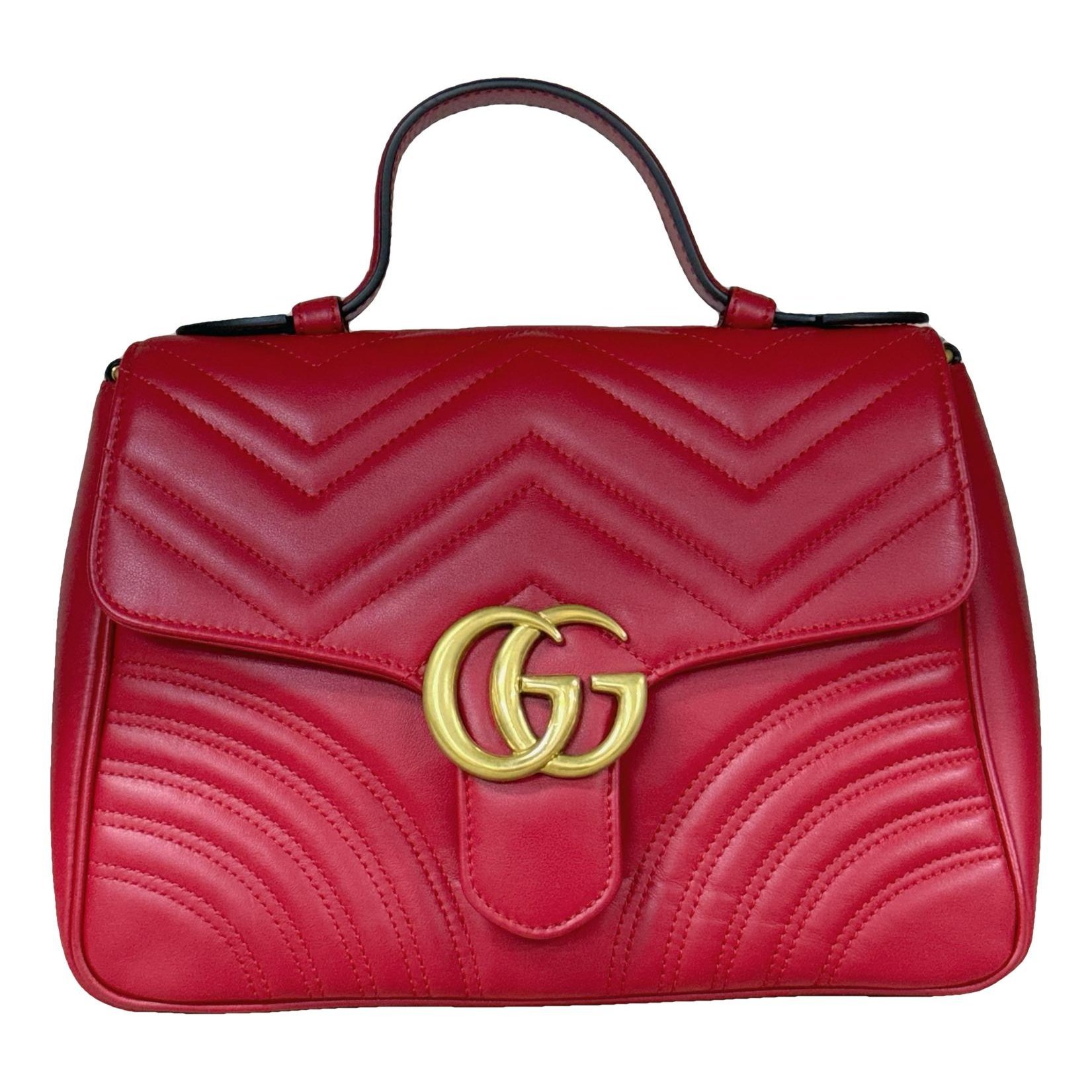 GG Marmont Flap leather handbag