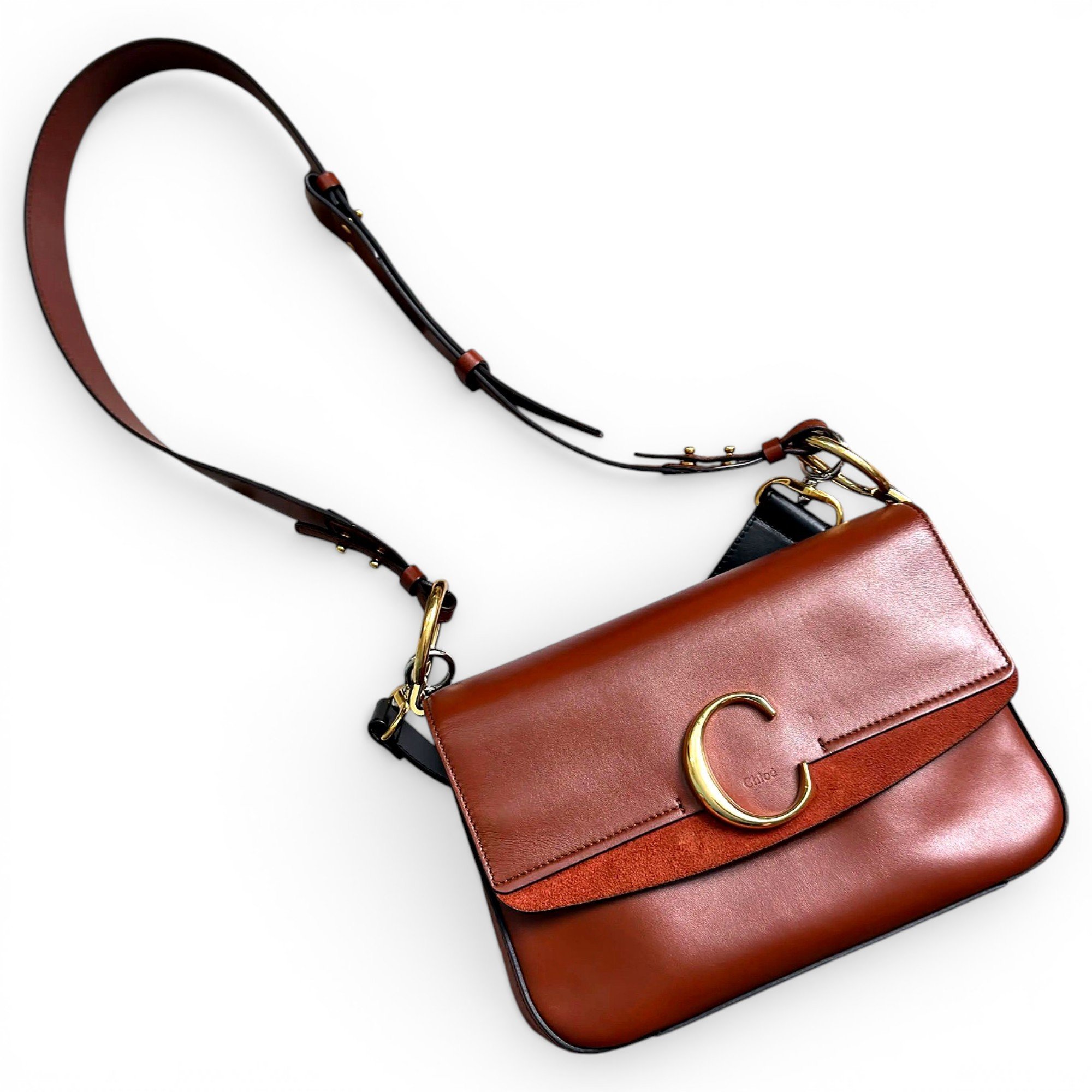 C leather handbag