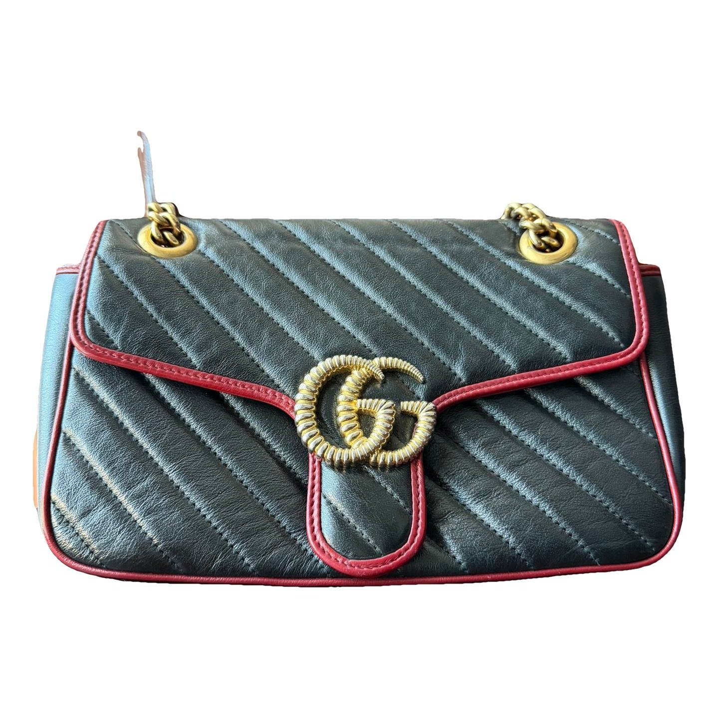 GG Marmont Flap leather crossbody bag