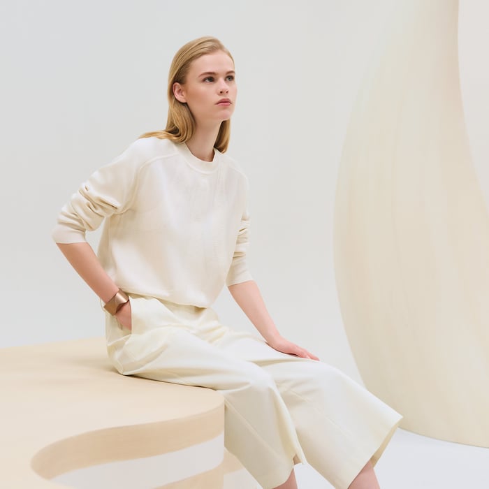 Blanc Cassé "Coaching" Long-sleeve Sweater