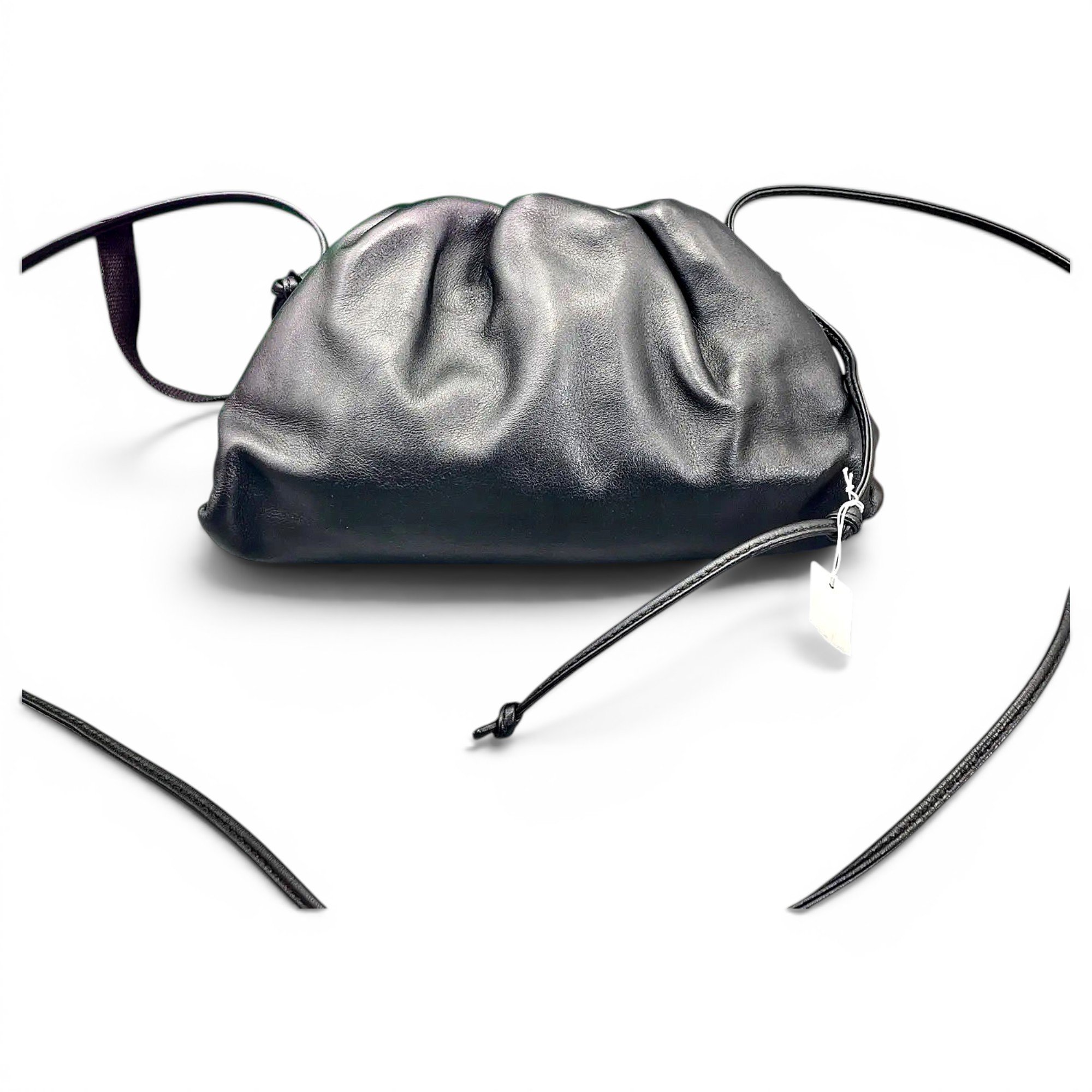 Pouch leather crossbody bag