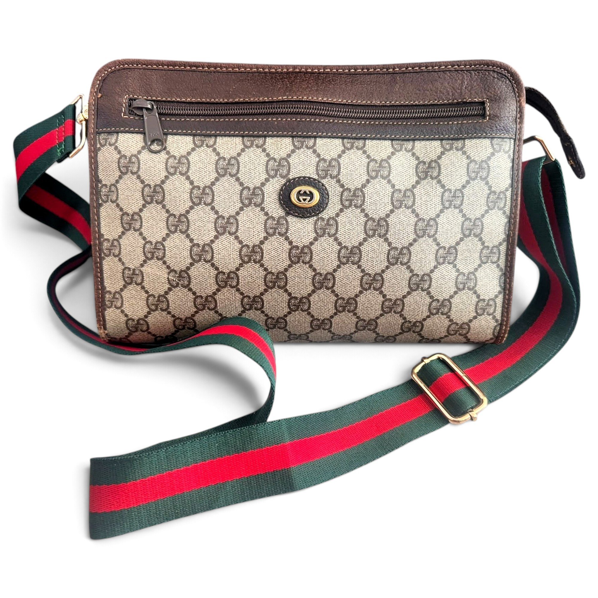 Ophidia leather crossbody bag