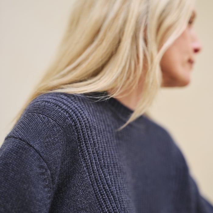 Violet Améthyste Cashmere Long-sleeve Sweater