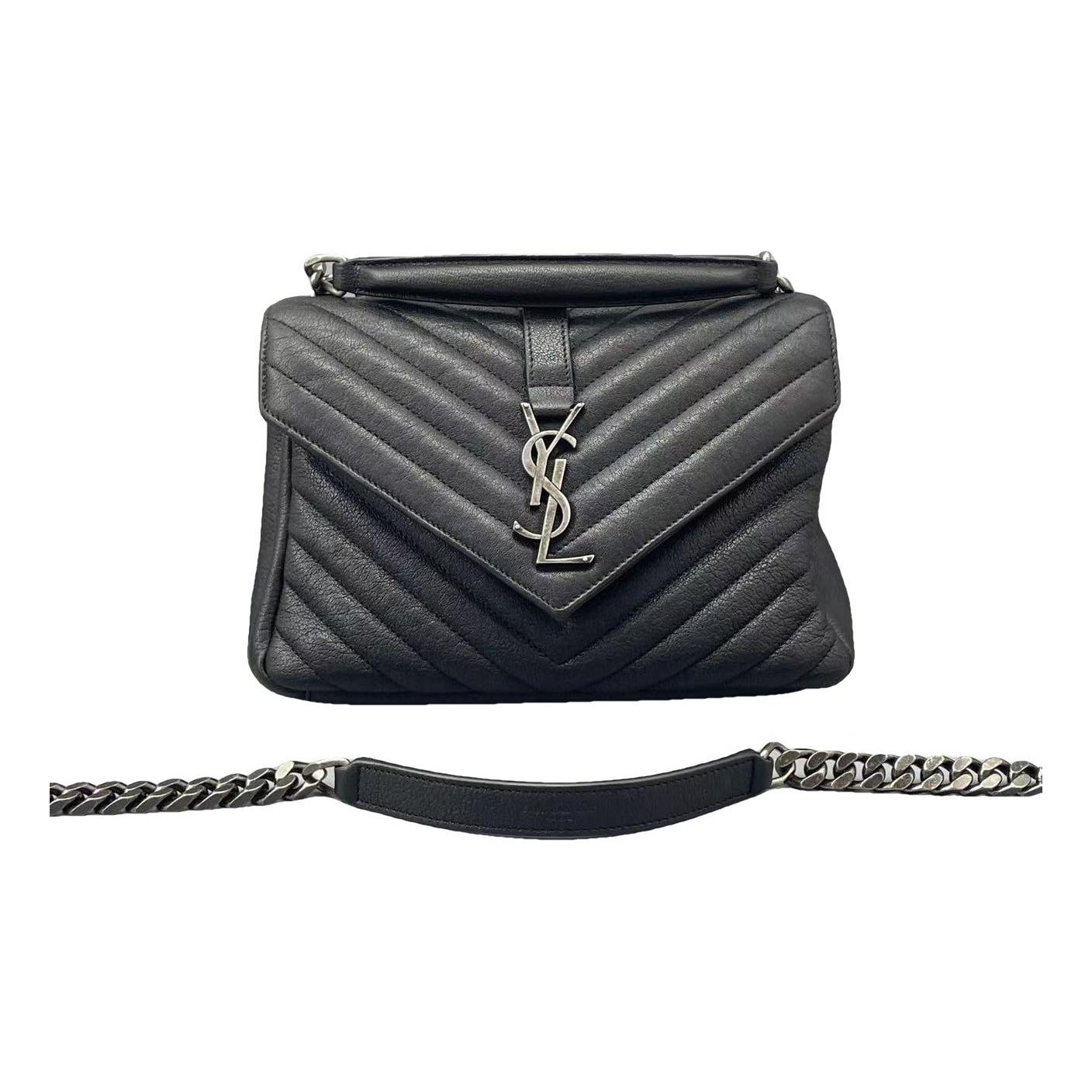Collége monogramme leather handbag