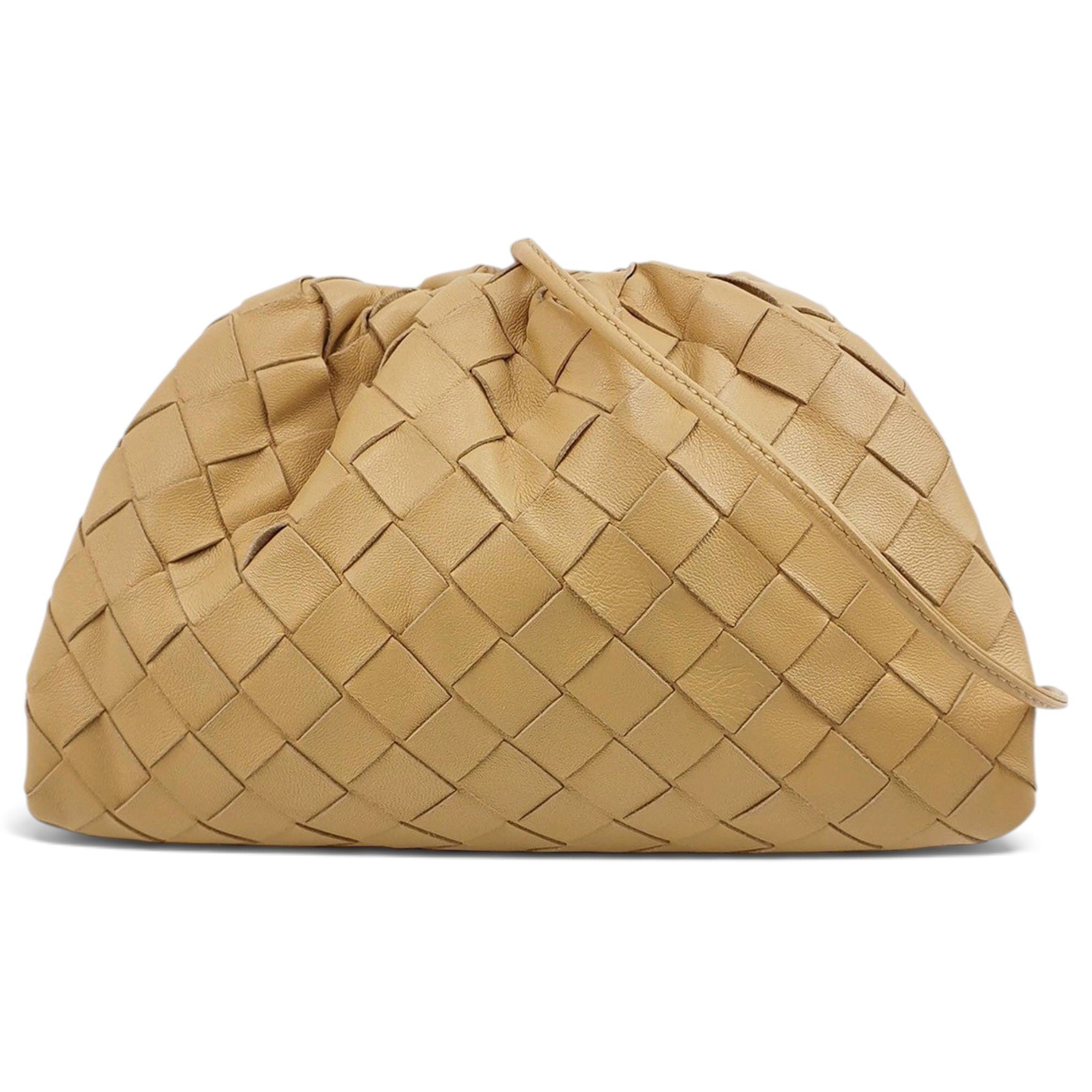 Pouch leather handbag