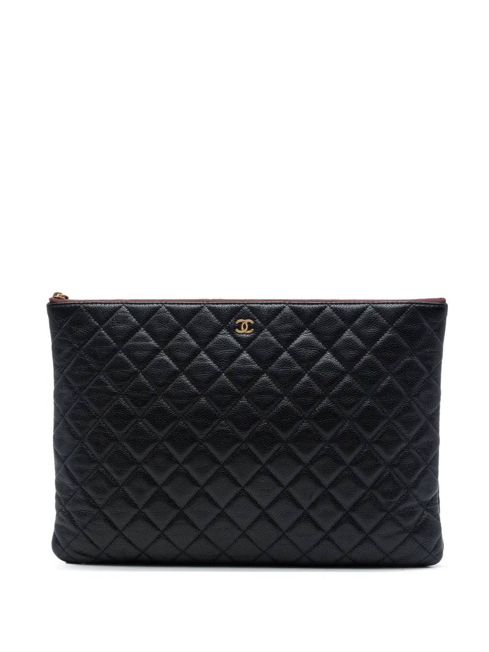 2013-2014 Large Quilted Caviar O Case clutch bag