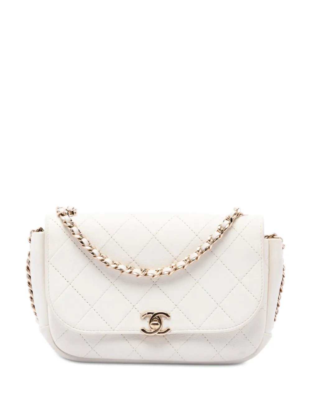 2018-2019 CC Quilted Goatskin Casual Trip Flap crossbody bag