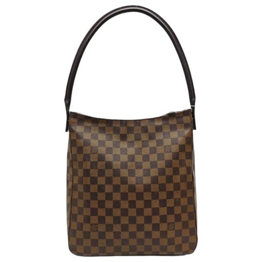 Looping leather handbag