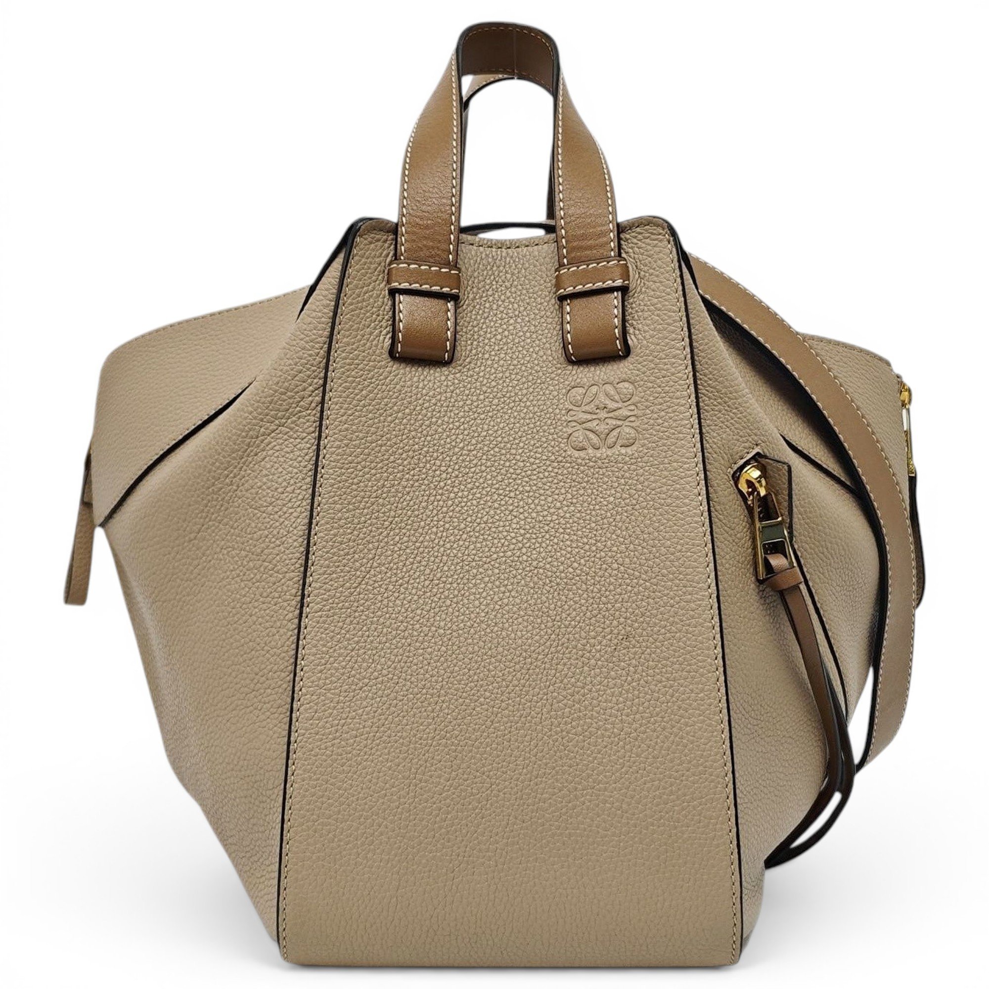 Hammock leather handbag