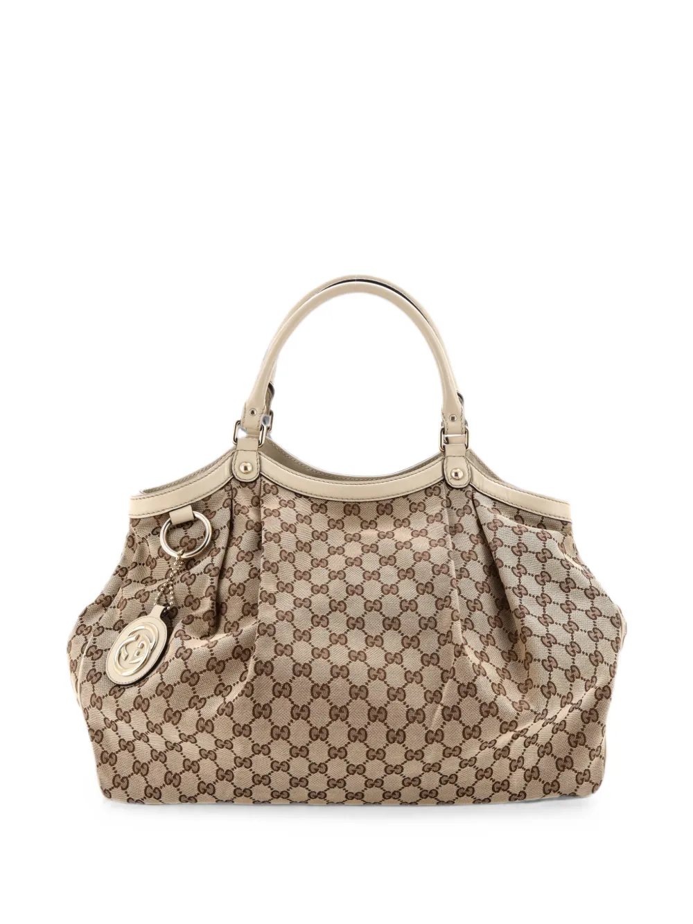 Sukey GG Canvas with Leather Large tote bag