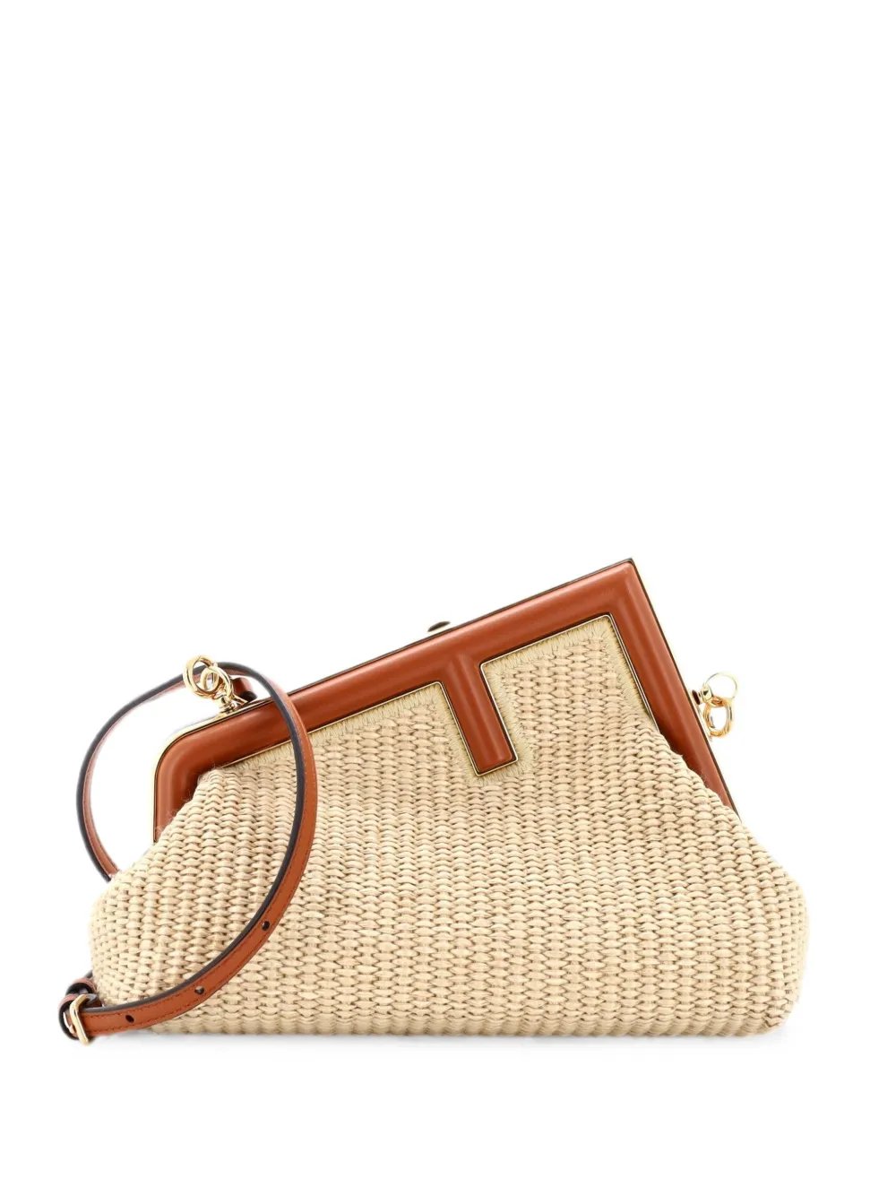 First Bag Raffia Small shoulder bag