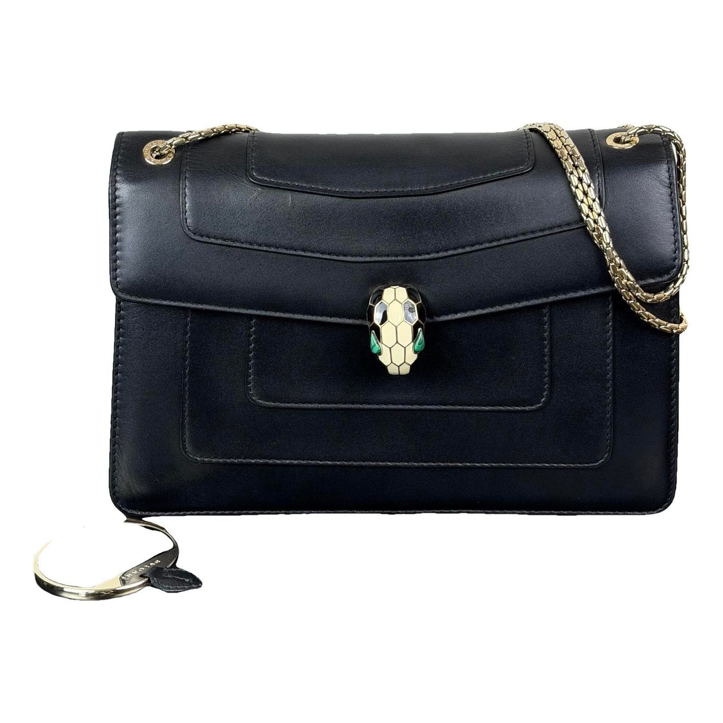 Serpenti leather handbag